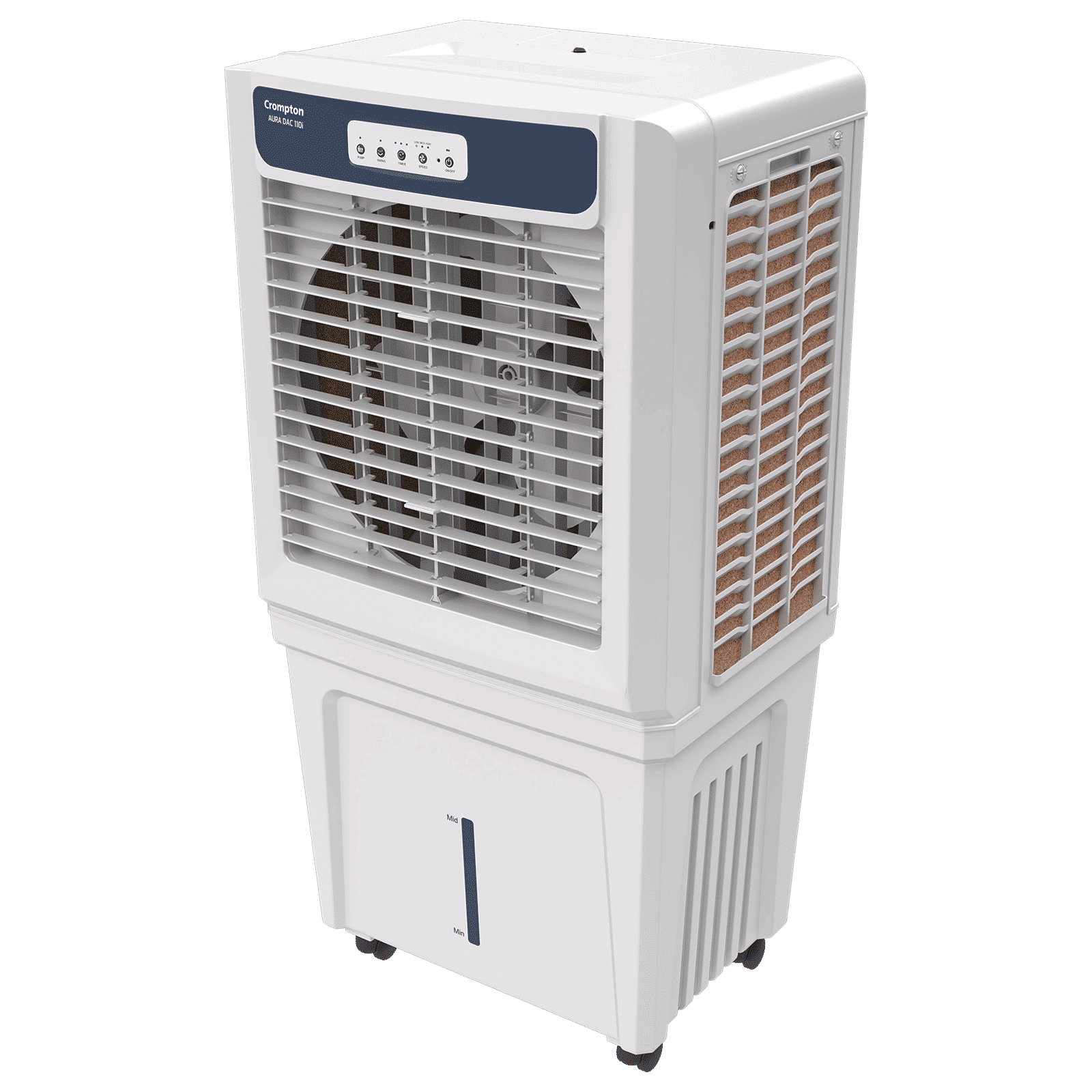 Crompton Aura 110 Litres Desert Air Cooler with Everlast Pump (Auto Swing Louvers, White & Indian Ink)_4