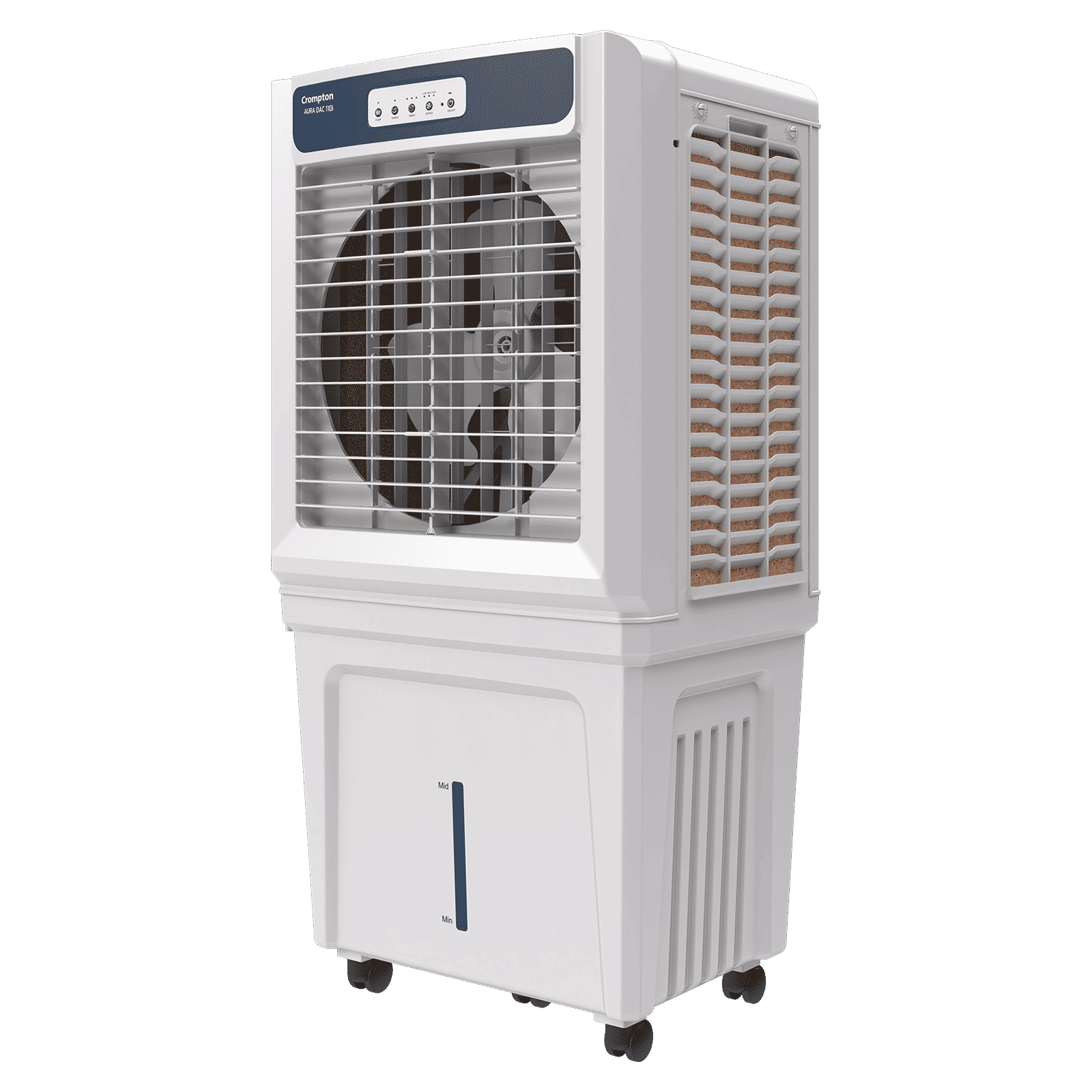 Crompton Aura 110 Litres Desert Air Cooler with Everlast Pump (Auto Swing Louvers, White & Indian Ink)_5