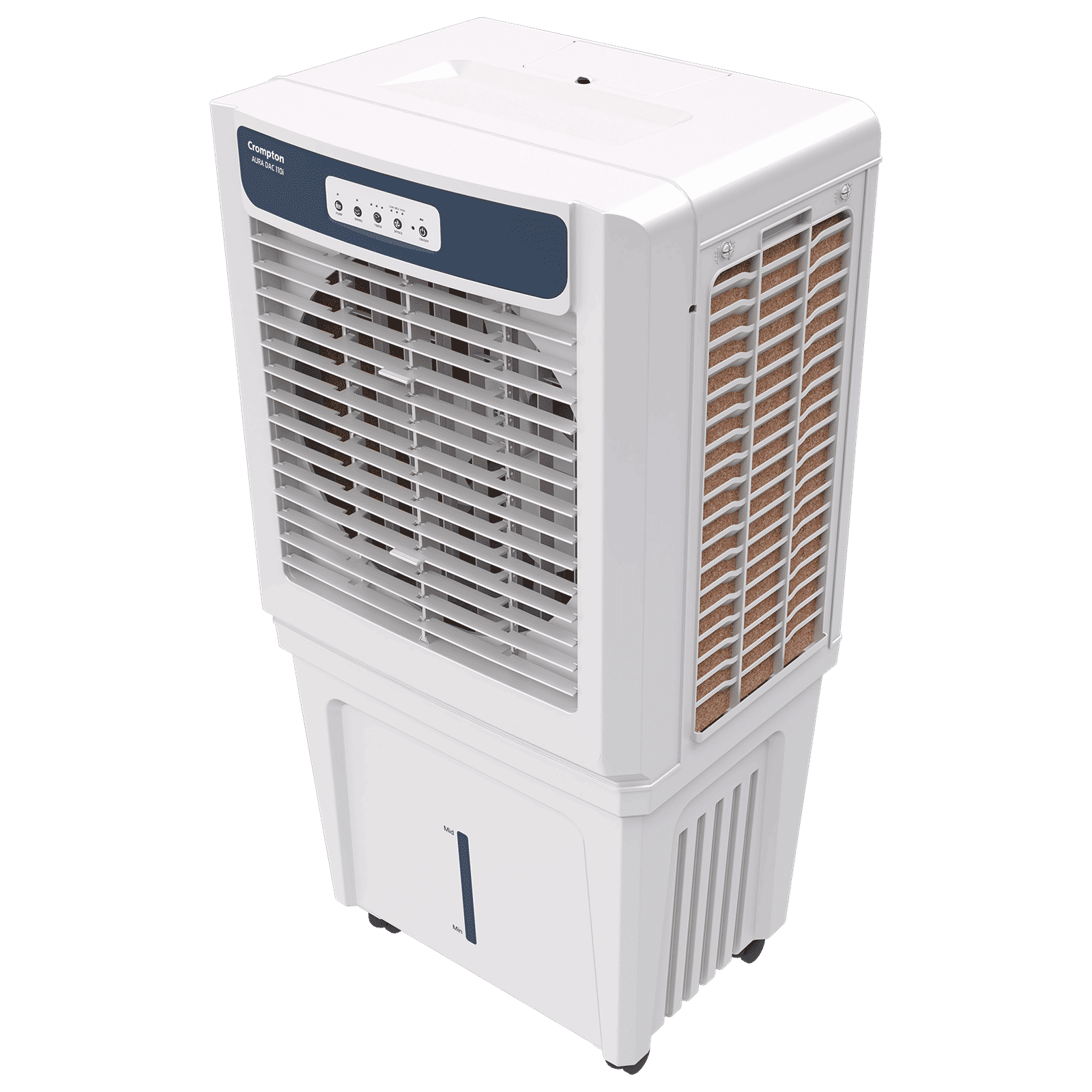 Crompton Aura 110 Litres Desert Air Cooler with Everlast Pump (Auto Swing Louvers, White & Indian Ink)_6