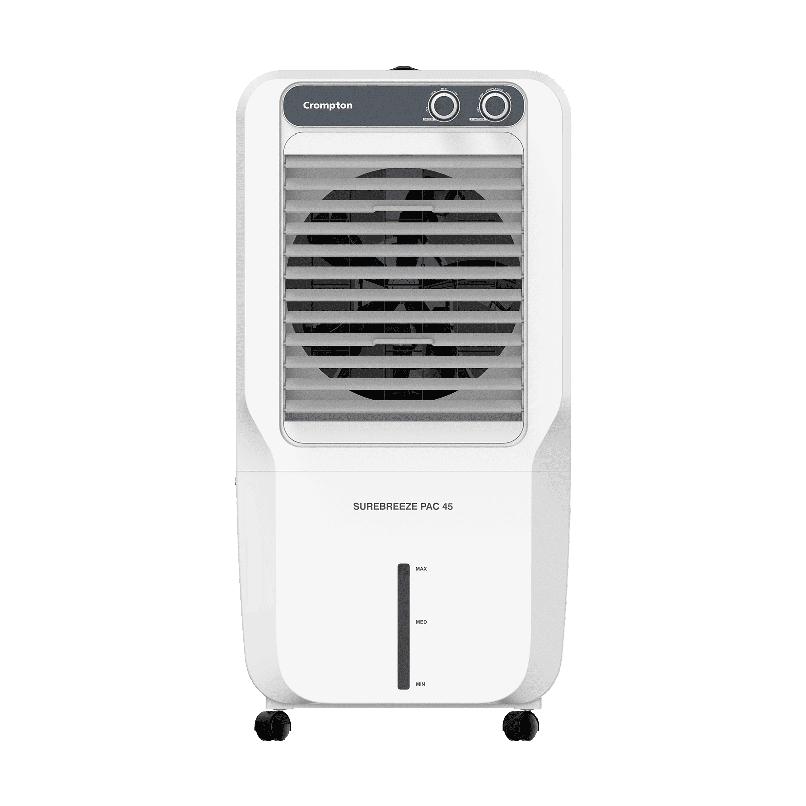 Crompton Sure Breeze 45 Litres Personal Air Cooler with Overload Protection (4 Way Air Deflection, White & Grey) Crompton Sure Breeze 45 Litres Personal Air Cooler with Overload Protection (4 Way Air Deflection, White & Grey)_1