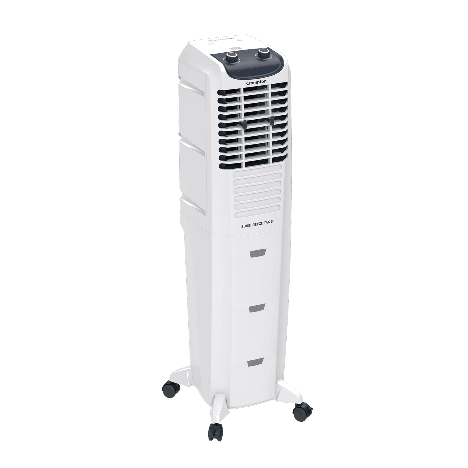 Crompton Sure Breeze 55 Litres Tower Air Cooler with Overload Protection (Ice Chamber, White & Blue)_3