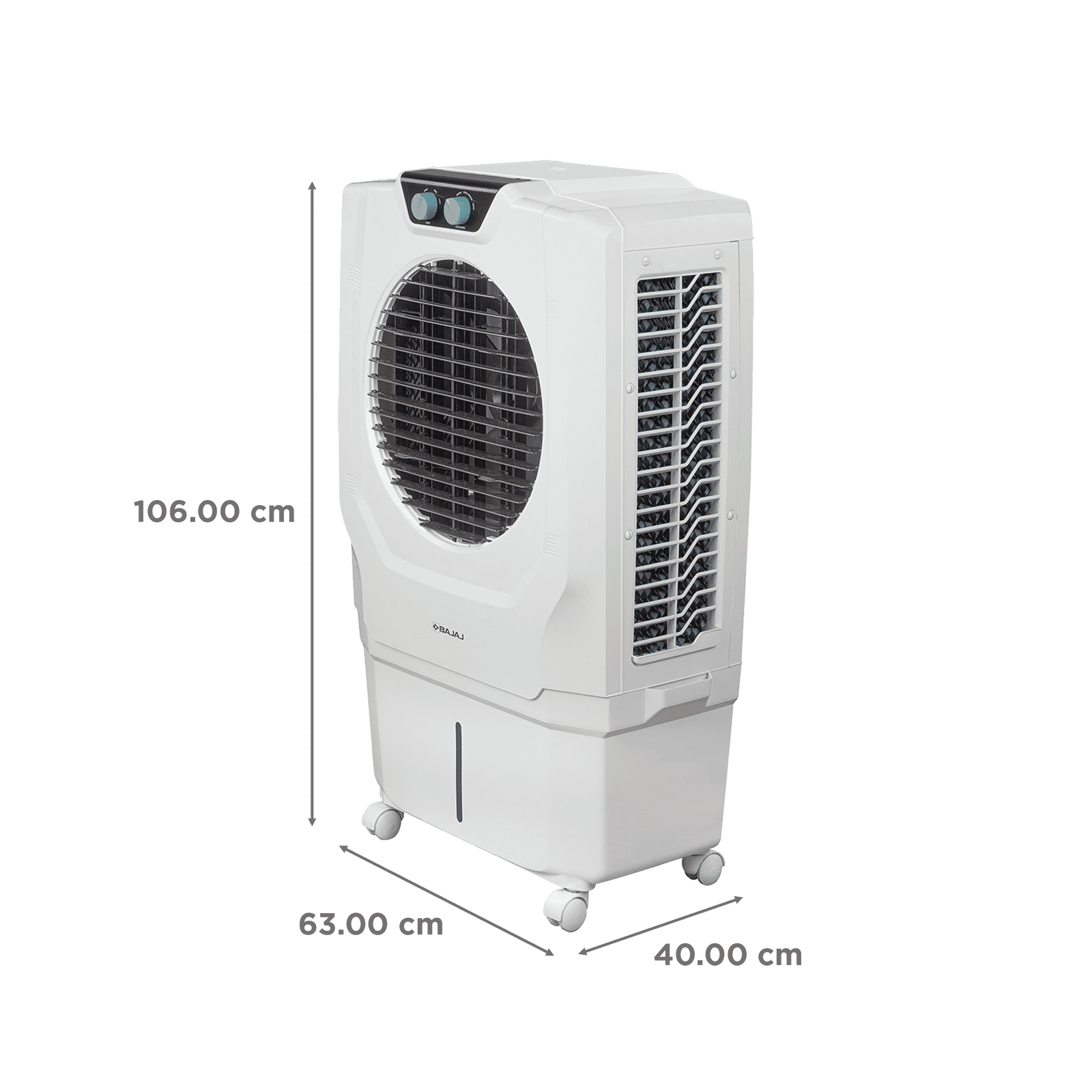 Bajaj Shield Series Specter 56 Litres Desert Air Cooler with Turbo Fan Technology (4 Way Swing Deflection, White)_2
