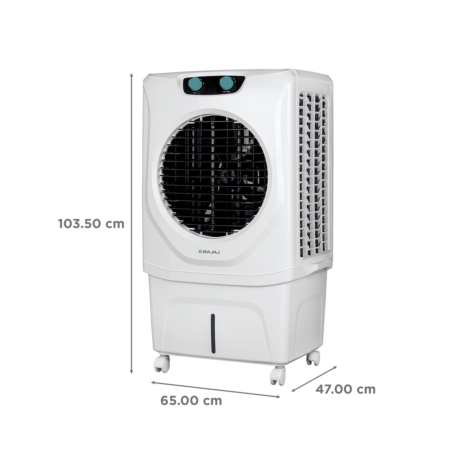 Bajaj Shield Series Chisel 74 Litres Desert Air Cooler with Turbo Fan Technology (4 Way Swing Deflection, White)_2