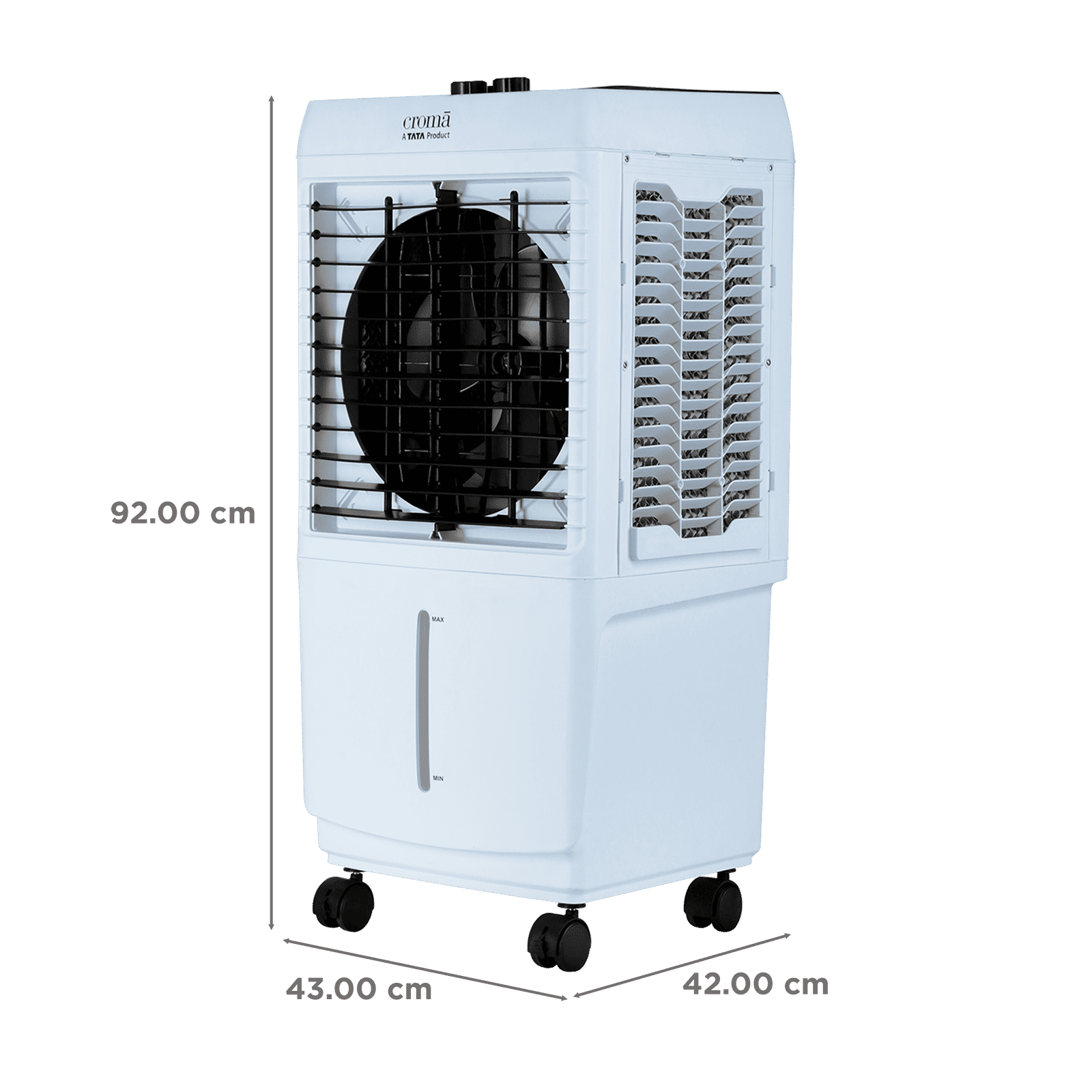 Croma 50 Litres Mini Desert Air Cooler with Ice Chamber (Antibacterial Honeycomb Pads, White) Croma 50 Litres Mini Desert Air Cooler with Ice Chamber (Antibacterial Honeycomb Pads, White)_3
