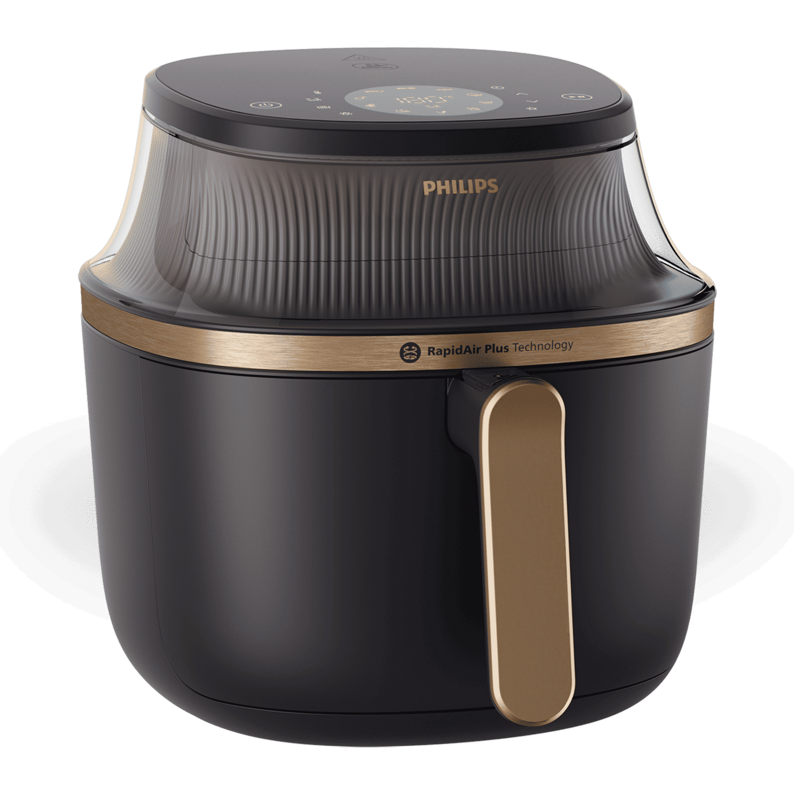 Philips 3000 Series 7.2L 2000 Watt Digital Air Fryer with RapidAir Plus Technology (Black & Copper)_3