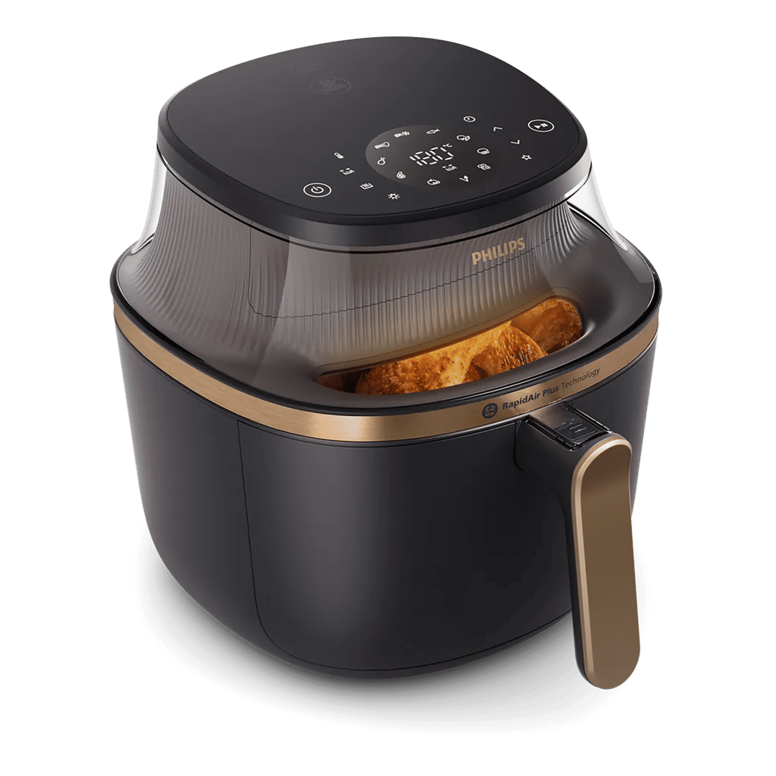 Philips 3000 Series 7.2L 2000 Watt Digital Air Fryer with RapidAir Plus Technology (Black & Copper)_4