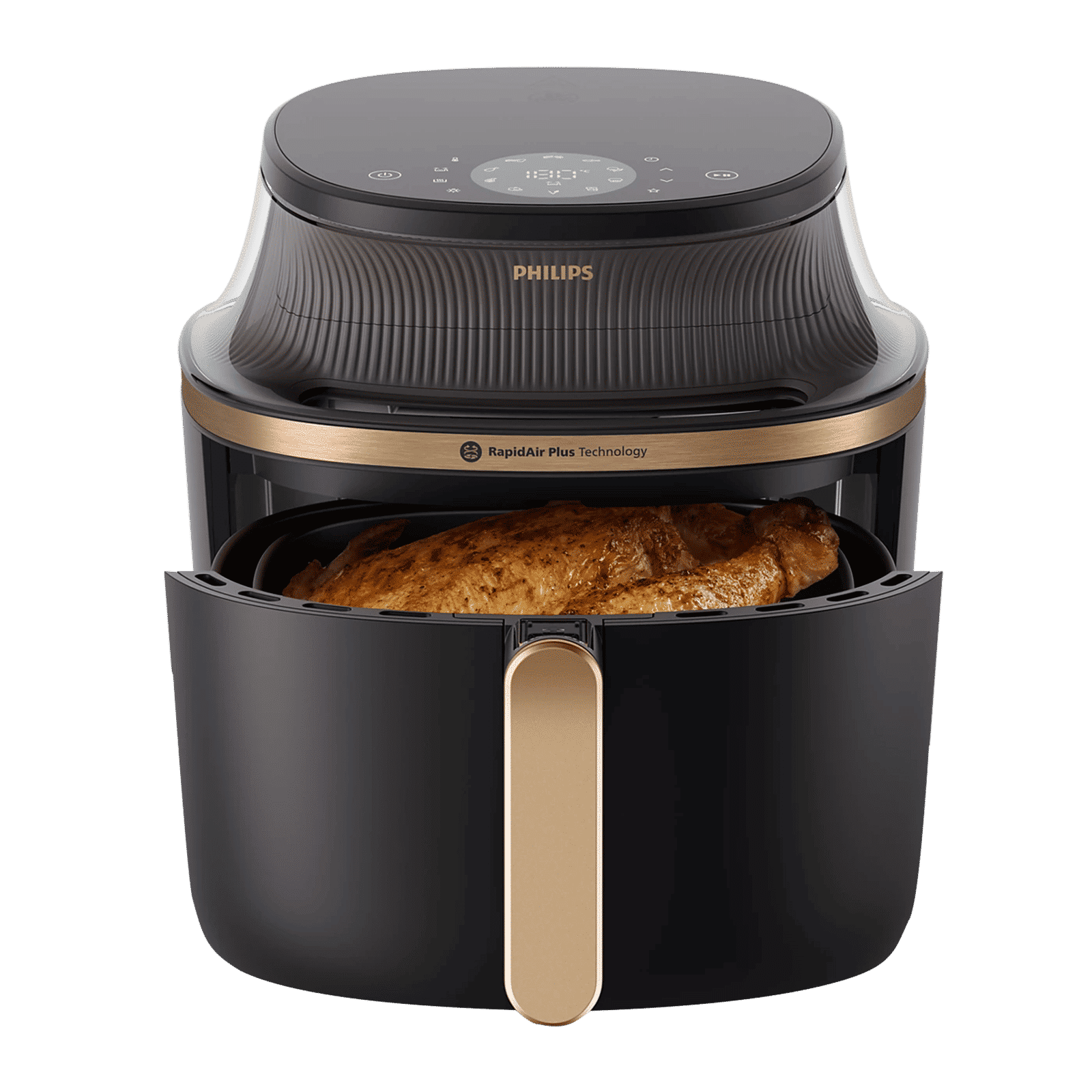 Philips 3000 Series 7.2L 2000 Watt Digital Air Fryer with RapidAir Plus Technology (Black & Copper)_5