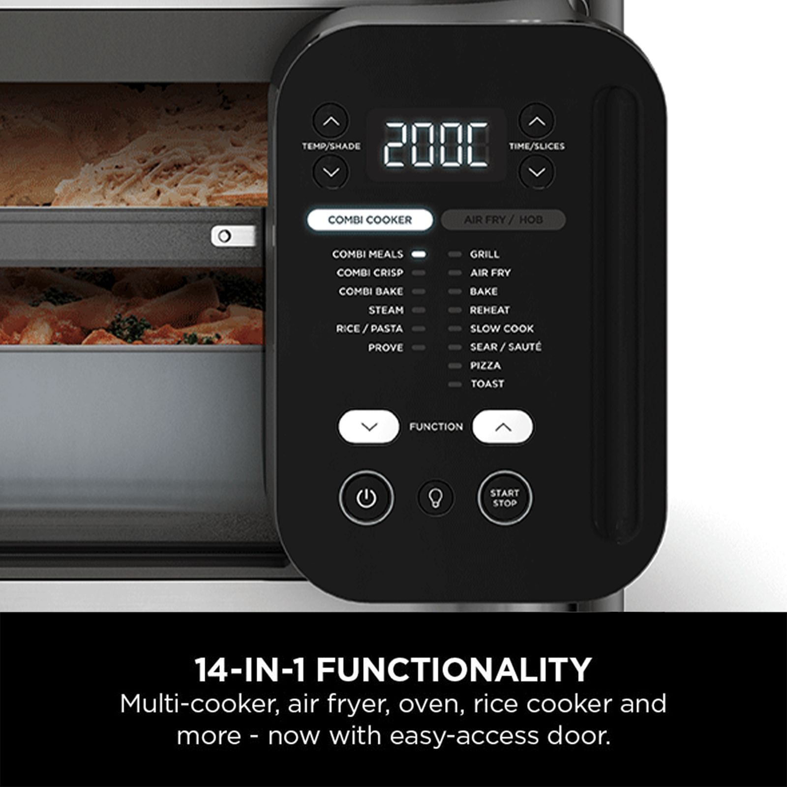 Ninja Combi HyperSteam 12.5L 1780 Watt Digital Multi-Cooker, Oven & Air Fryer with Hot Air Technology (Sea Salt Grey) Ninja Combi HyperSteam 12.5L 1780 Watt Digital Multi-Cooker, Oven & Air Fryer with Hot Air Technology (Sea Salt Grey)_3