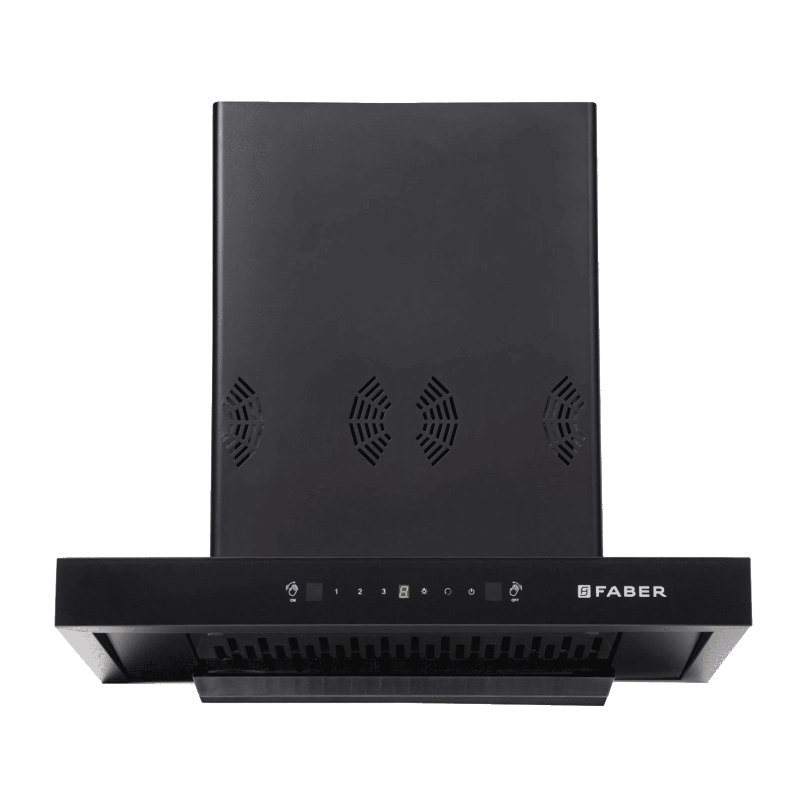 FABER Hood Silencio 3D IND HC SC FL BK 90 T cm 1325 m3/hr Ductless Auto Clean Wall Mounted Chimney with Touch Control Panel (Black)_2