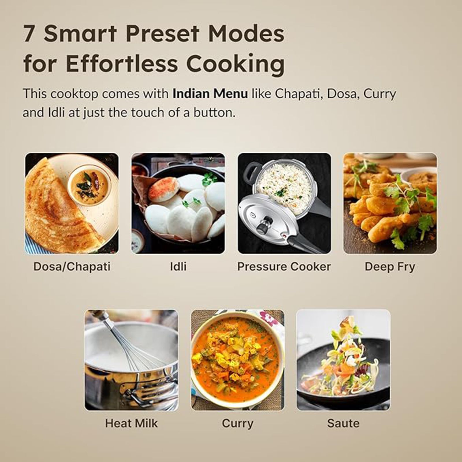 Prestige Electro Duo 2000 W Infrared & 1600 W Double Induction Cooktop with 7 Smart Preset Menus_6