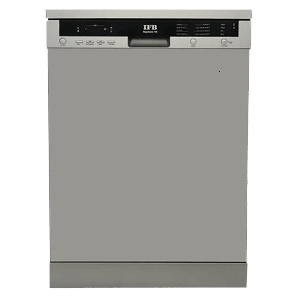 IFB Neptune VX 12 Place Settings Free Standing Dishwasher with Hot Water Wash (Dark Silver)_1