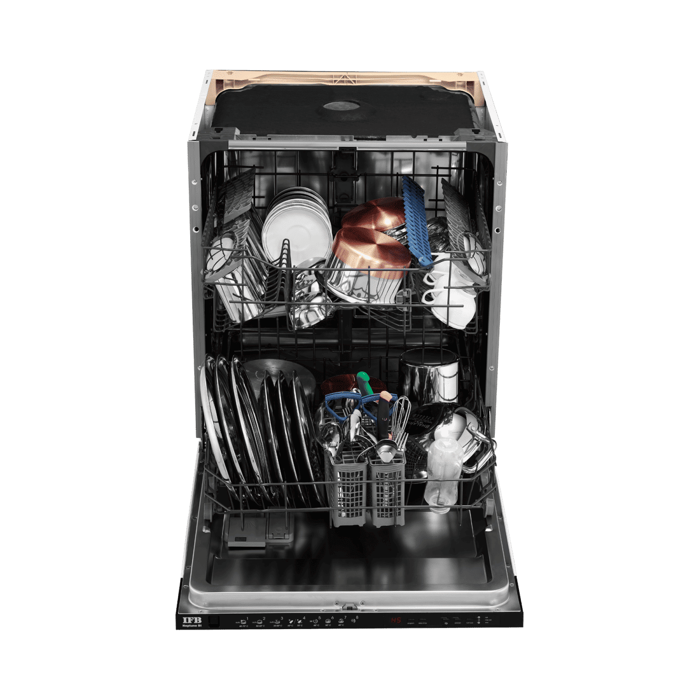 IFB Neptune BI 12 Place Settings Built-in Dishwasher with Hot Water Wash (Silver)_4