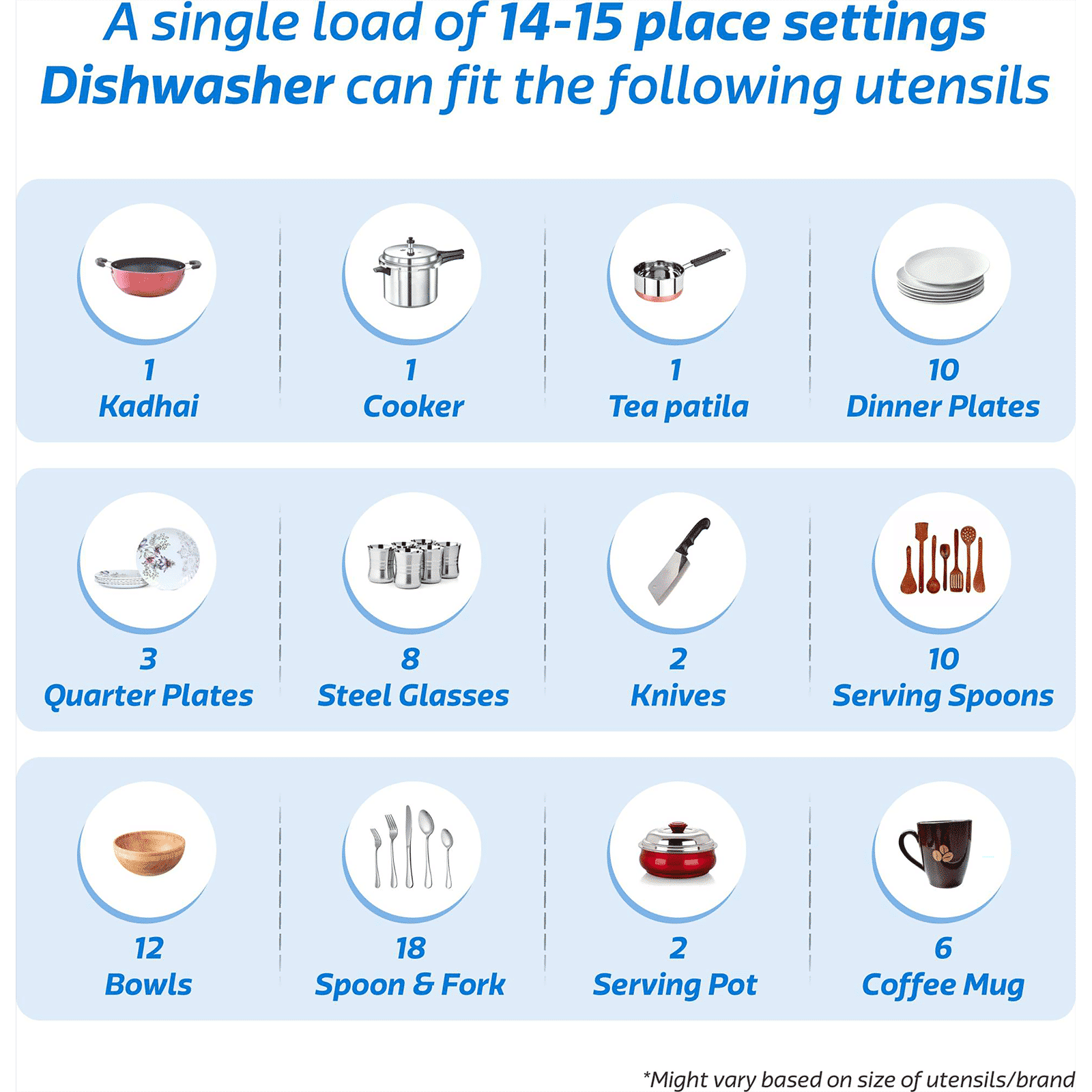 LG 14 Place Settings Free Standing Dishwasher with Inverter Direct Drive (No Pre-rinse Required, Silver)_11
