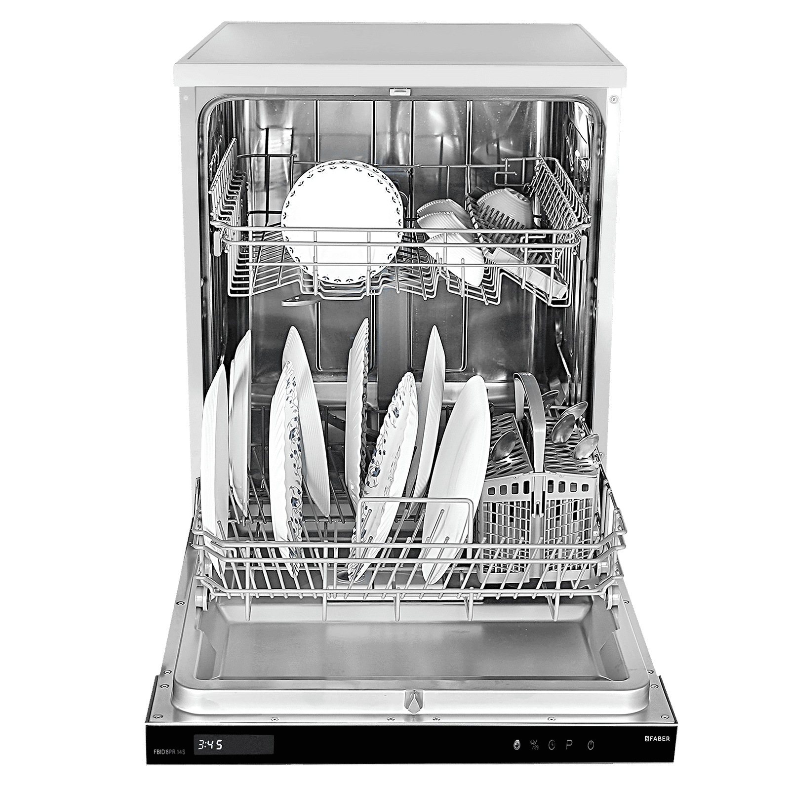 FABER FBID 8PR 14S 14 Place Settings Built-in Dishwasher with Salt & Rinse Aid Indicators (Stainless Steel)_8