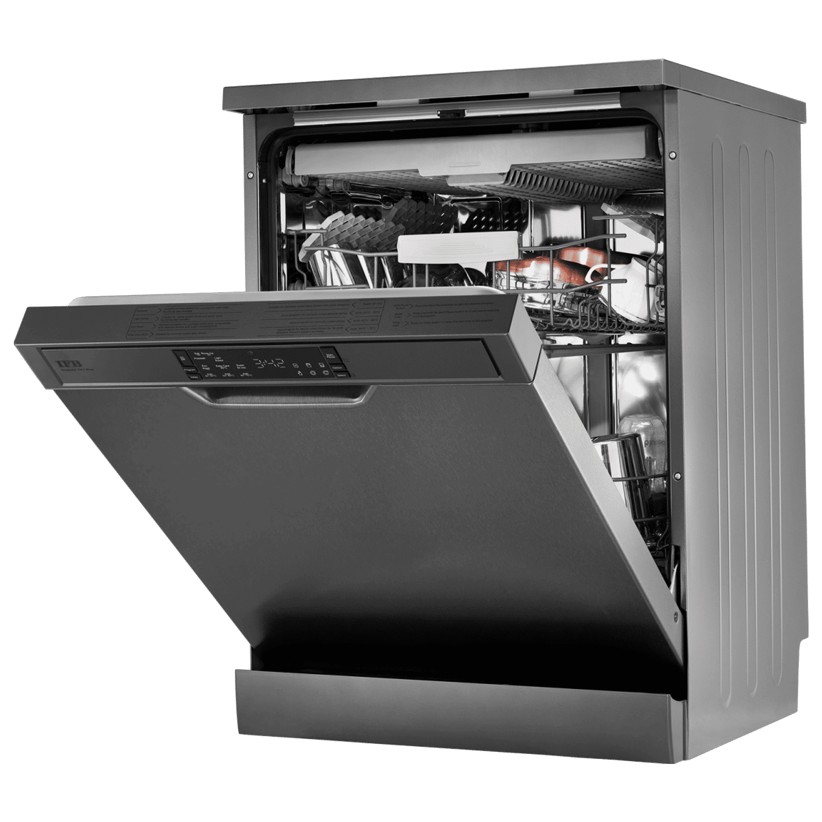 IFB Neptune VX1 PLUS 15 Place Settings Free Standing Dishwasher with Hot Water Wash (Inox Grey)_10