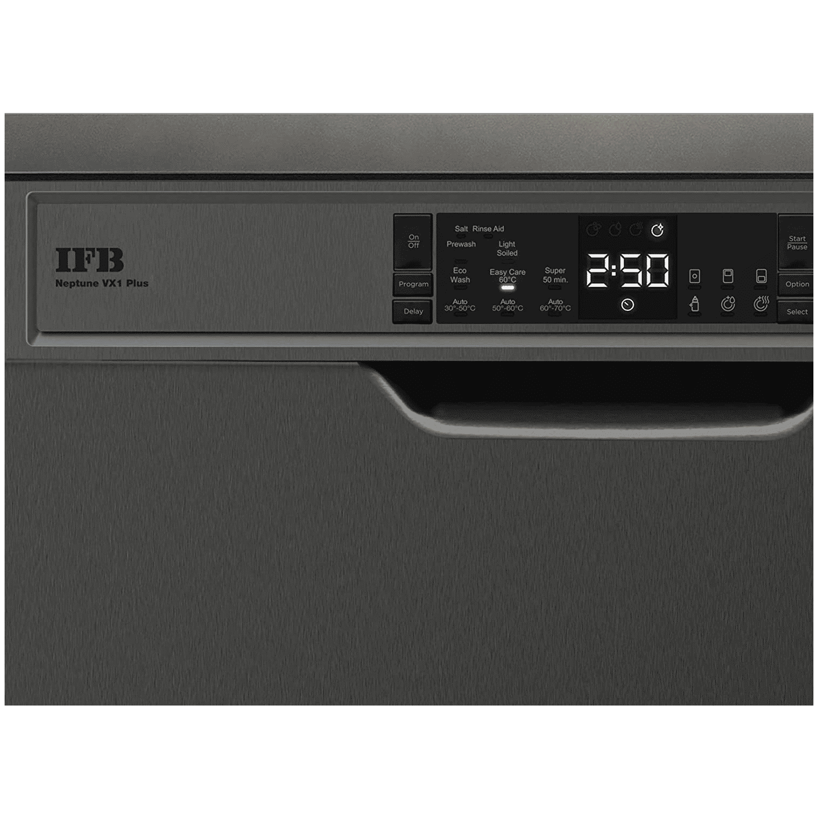 IFB Neptune VX1 PLUS 15 Place Settings Free Standing Dishwasher with Hot Water Wash (Inox Grey)_4
