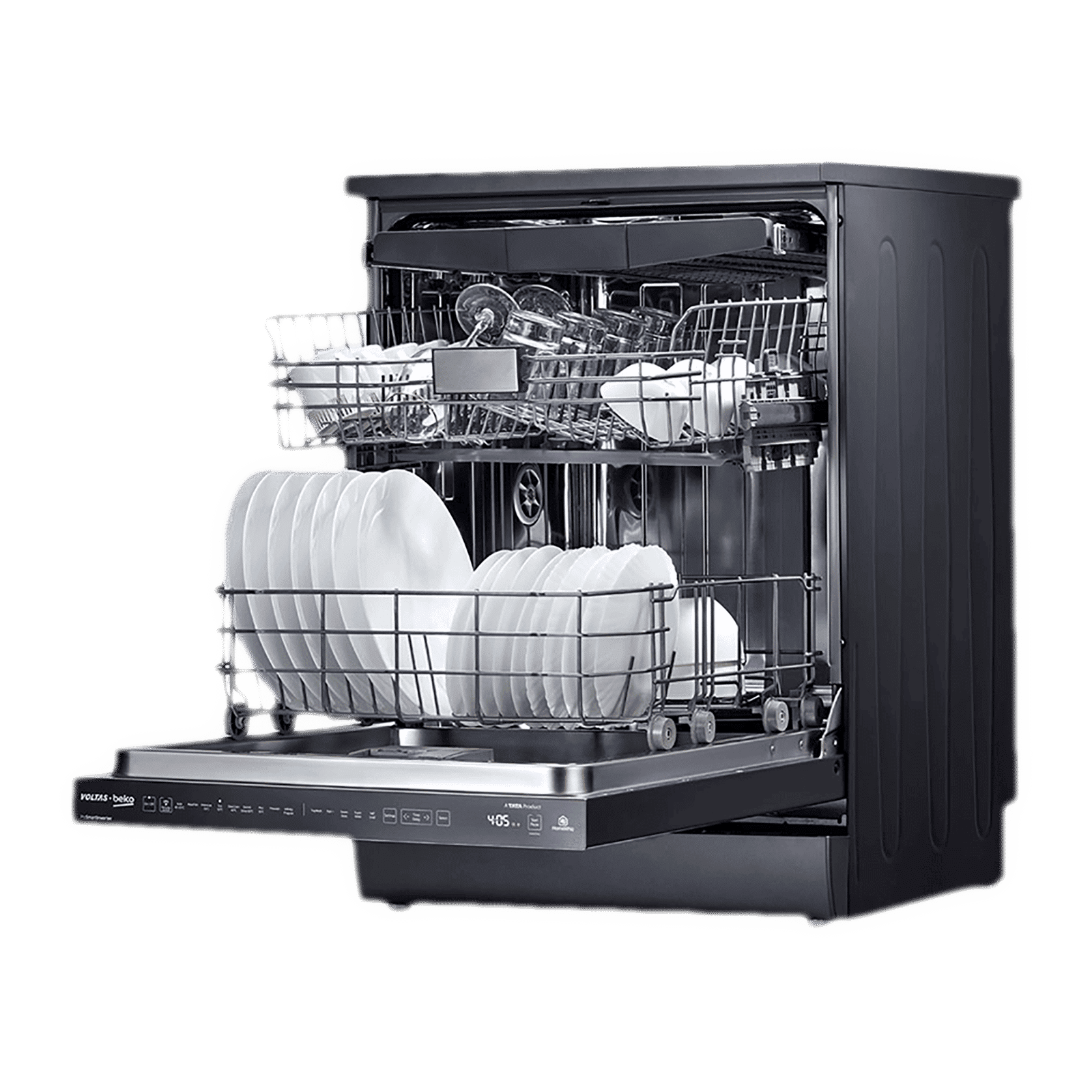VOLTAS beko 15 Place Settings Free Standing Smart Dishwasher with Dirt Sensor (Anthracite)_4