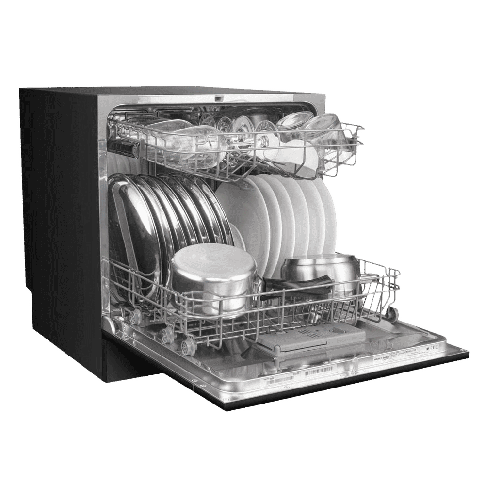 VOLTAS beko 8 Place Settings Free Standing Dishwasher with 2 Spray Levels (No Pre-rinse Required, Black) VOLTAS beko 8 Place Settings Free Standing Dishwasher with 2 Spray Levels (No Pre-rinse Required, Black)_15
