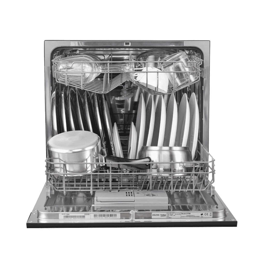 VOLTAS beko 8 Place Settings Free Standing Dishwasher with 2 Spray Levels (No Pre-rinse Required, Black) VOLTAS beko 8 Place Settings Free Standing Dishwasher with 2 Spray Levels (No Pre-rinse Required, Black)_6