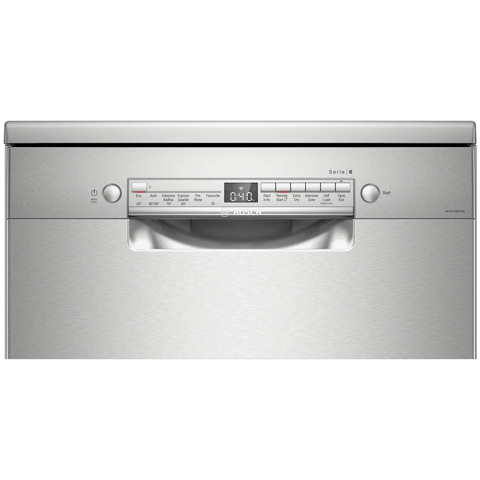 BOSCH Series 6 13 Place Settings Free Standing Dishwasher with Glass Protection Technology (Silver Inox)_4