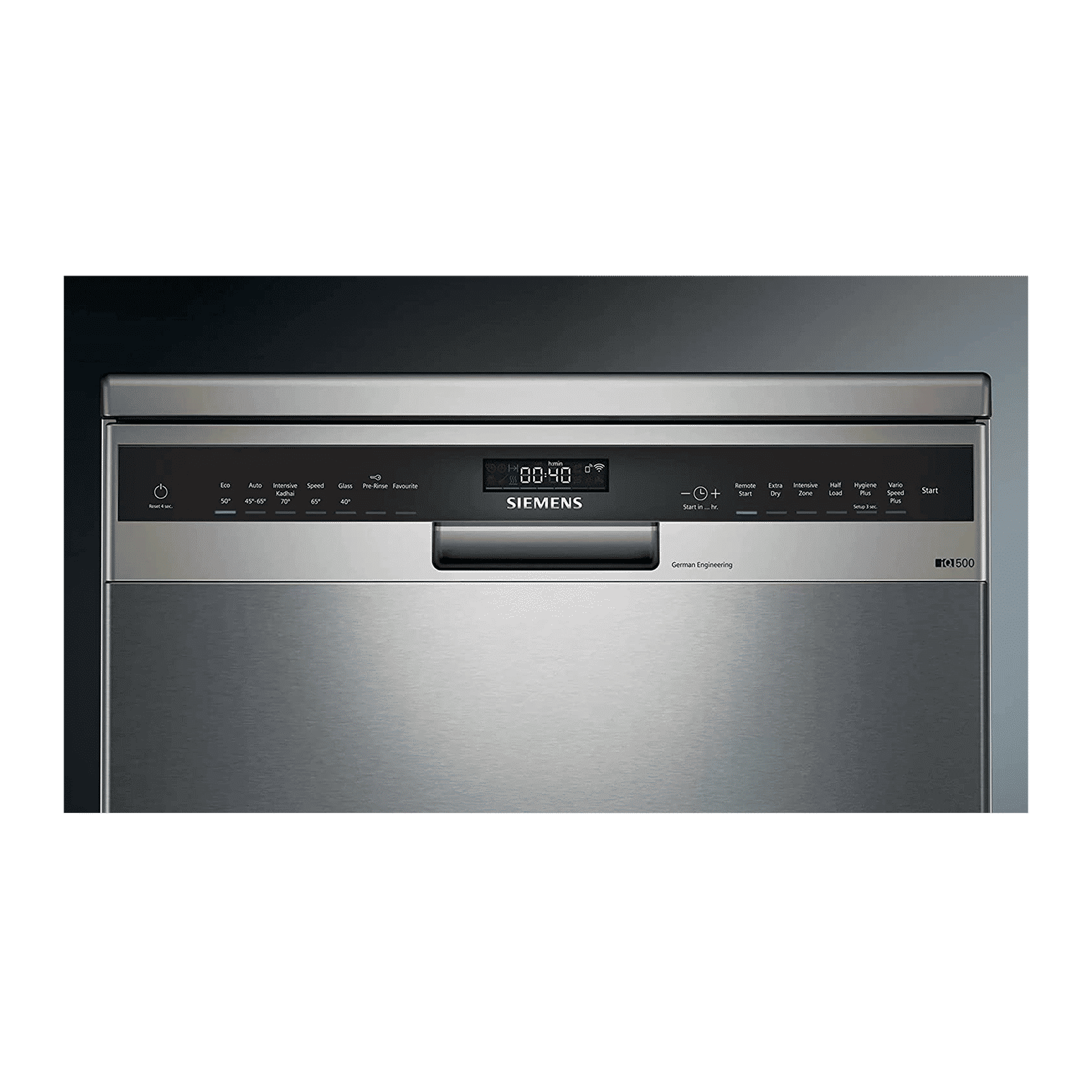 SIEMENS iQ500 14 Place Settings Free StandingSmart Dishwasher with Glass Protection Technology (Silver Inox)_4