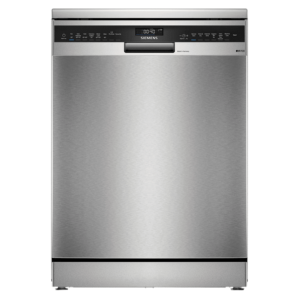 SIEMENS iQ500 14 Place Settings Free Standing Smart Dishwasher with Zeolith Drying Technology (Silver Inox)_1