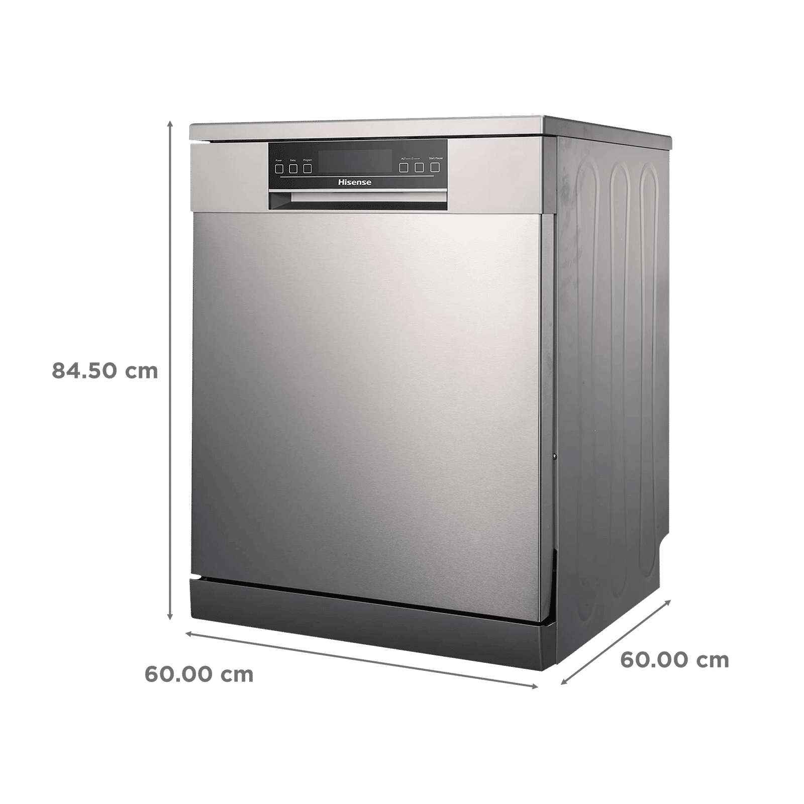 Hisense 15 Place Settings Free Standing Dishwasher with Silent Operation (Stainless Steel)_2