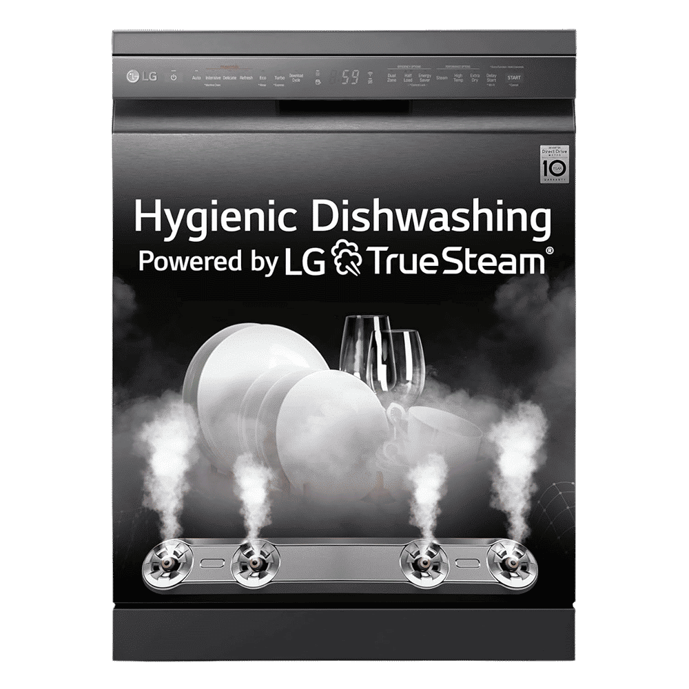 LG DFB424FM 14 Place Settings Free Standing Dishwasher with Inverter Direct Drive (Matt Black) LG DFB424FM 14 Place Settings Free Standing Dishwasher with Inverter Direct Drive (Matt Black)_1