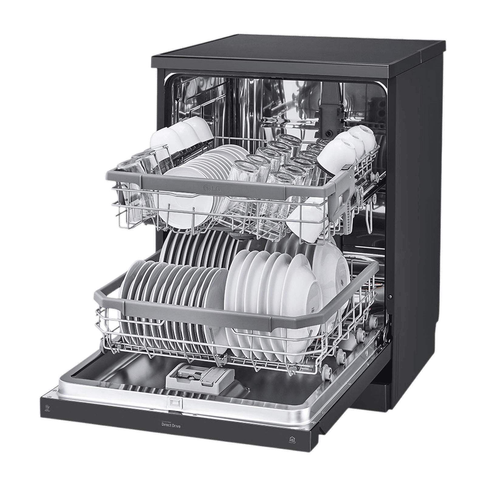 LG DFB424FM 14 Place Settings Free Standing Dishwasher with Inverter Direct Drive (Matt Black) LG DFB424FM 14 Place Settings Free Standing Dishwasher with Inverter Direct Drive (Matt Black)_5