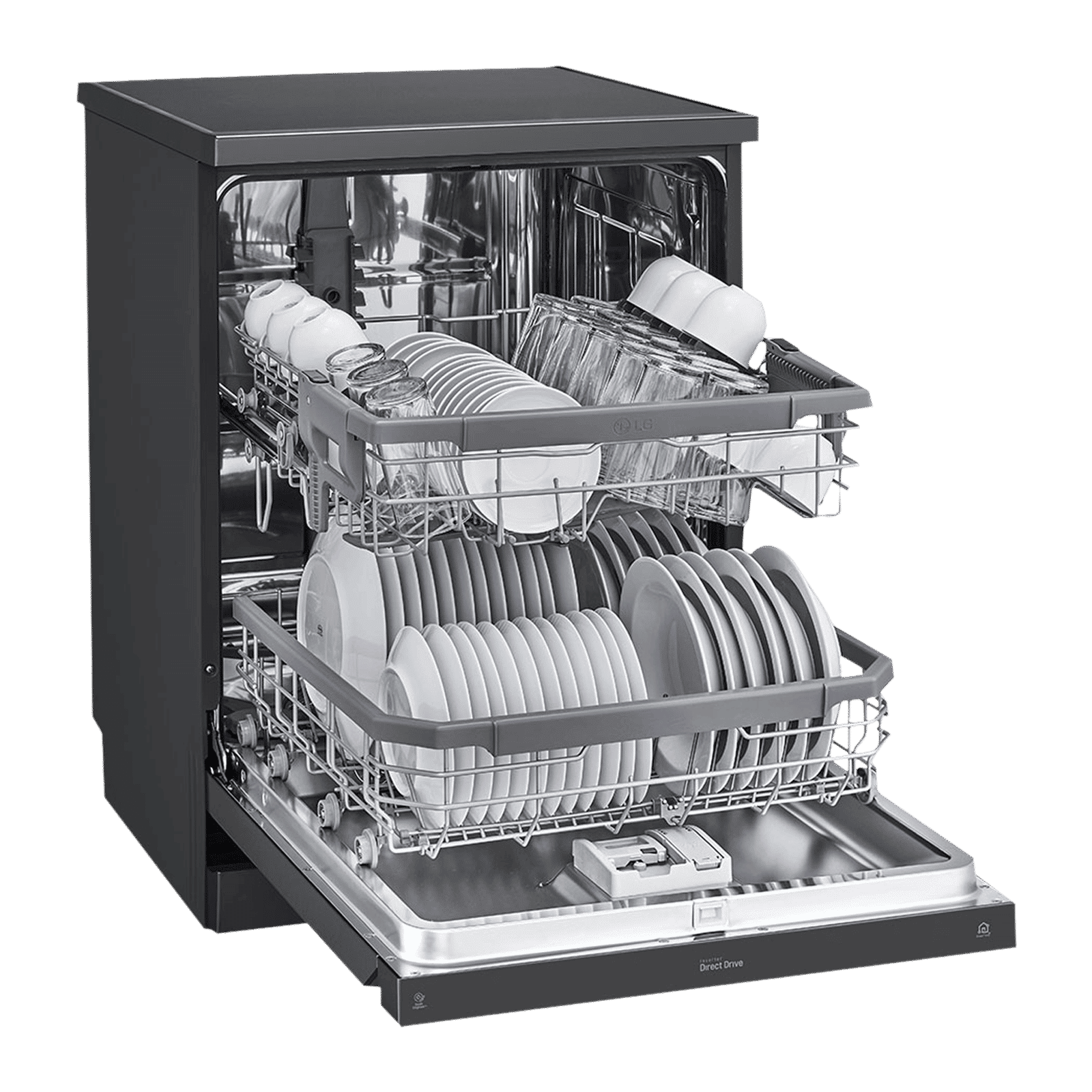 LG DFB424FM 14 Place Settings Free Standing Dishwasher with Inverter Direct Drive (Matt Black) LG DFB424FM 14 Place Settings Free Standing Dishwasher with Inverter Direct Drive (Matt Black)_9