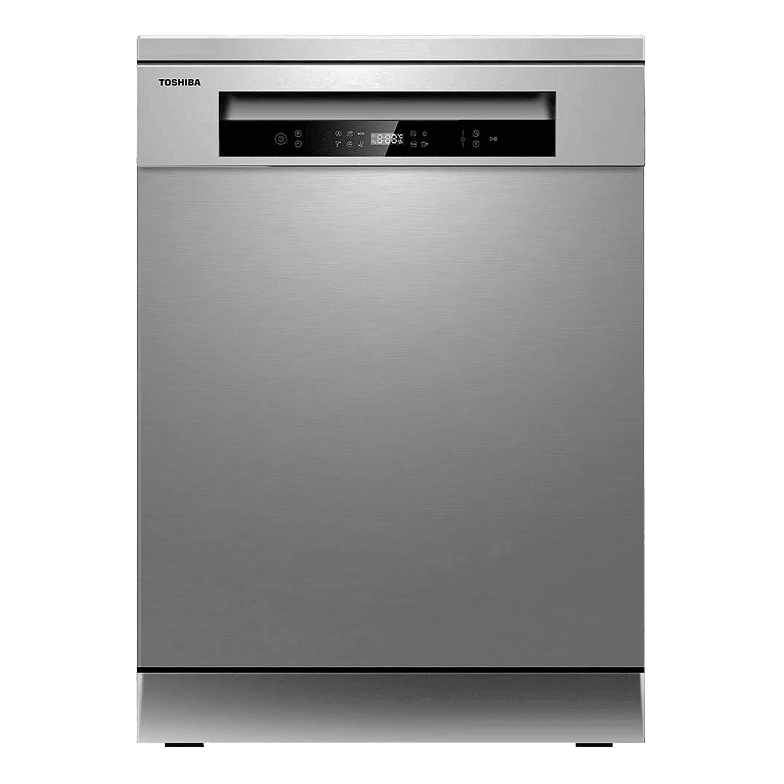 TOSHIBA 14 Place Settings Free Standing Dishwasher with Anti Bacterial Technology (Silver)_1