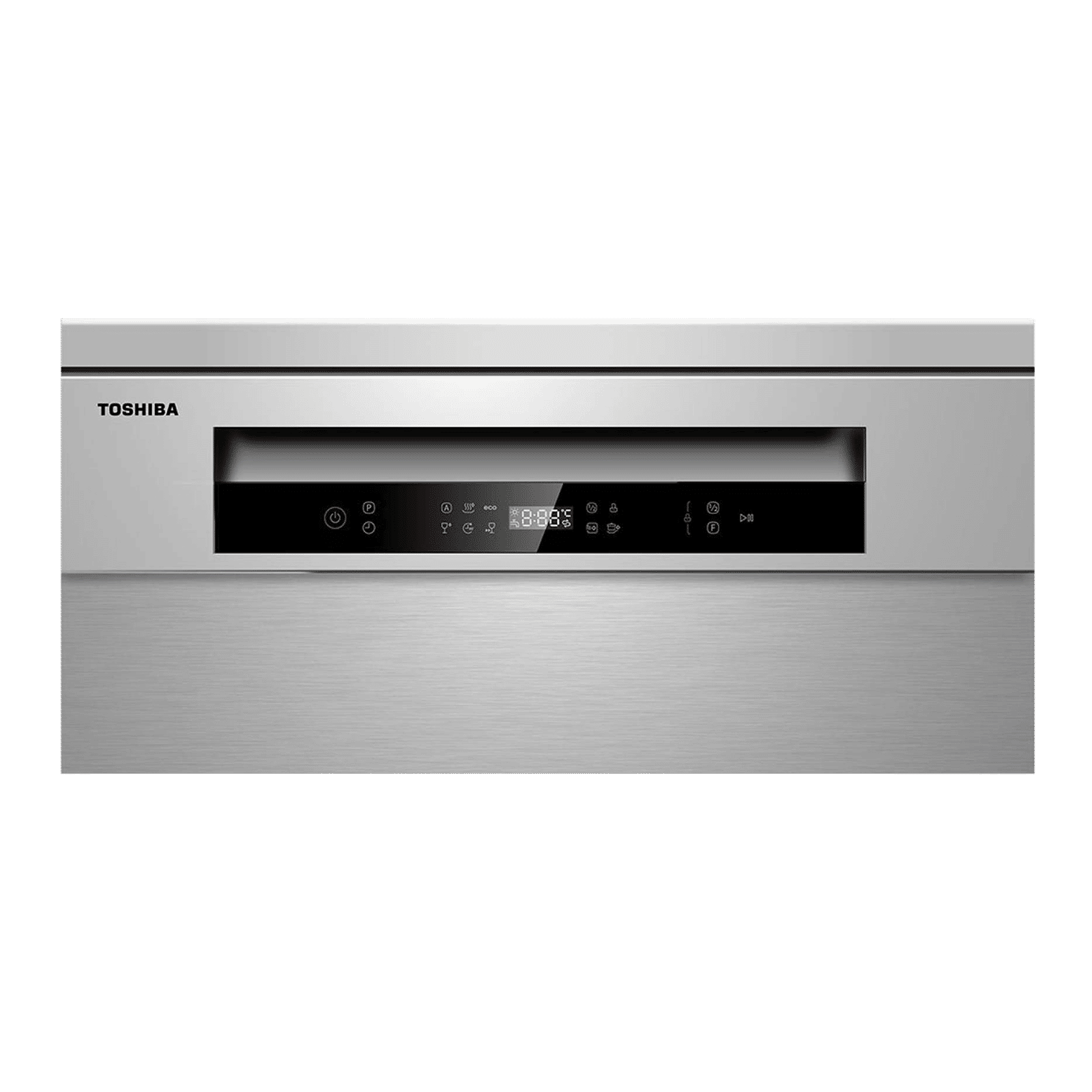 TOSHIBA 14 Place Settings Free Standing Dishwasher with Anti Bacterial Technology (Silver)_4
