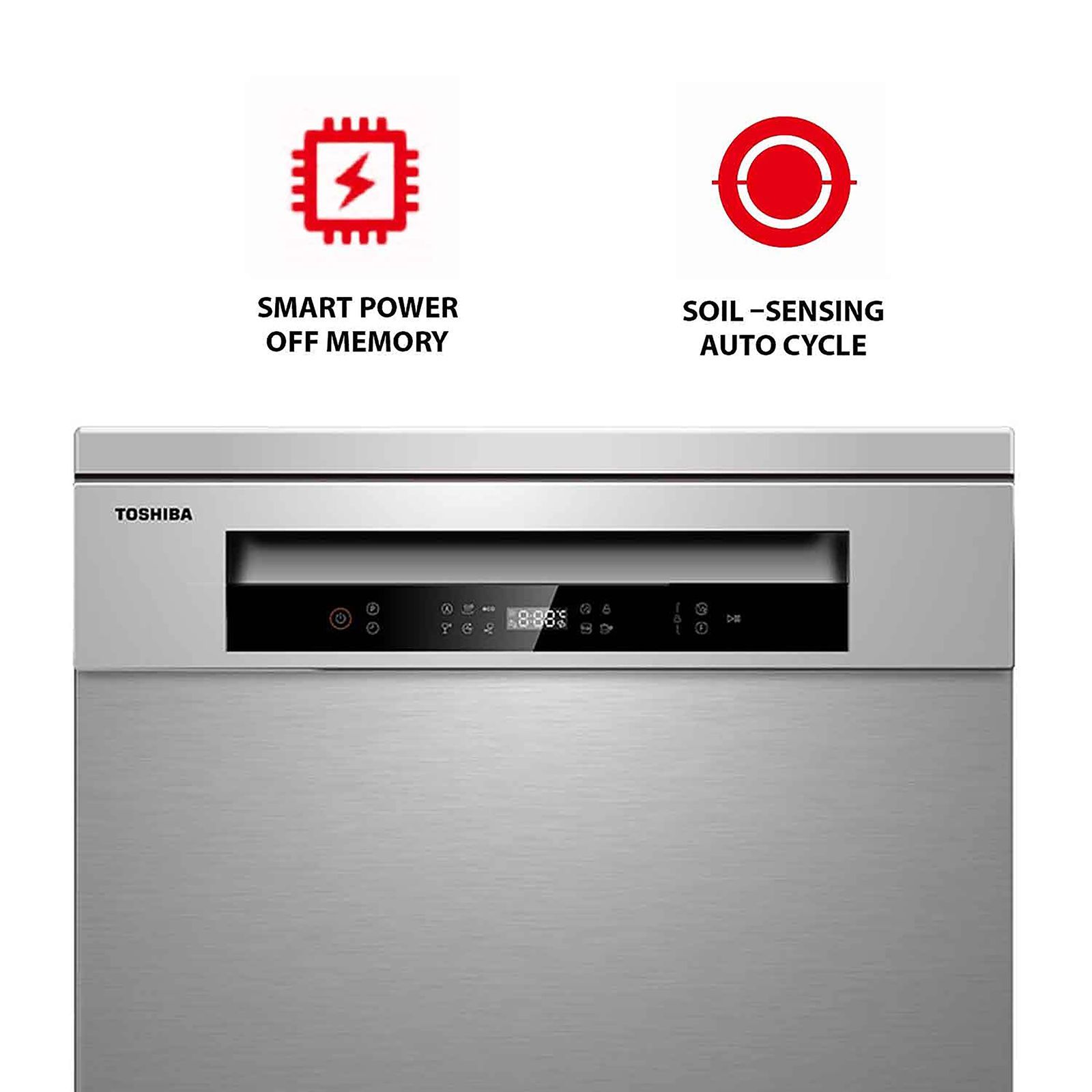 TOSHIBA 14 Place Settings Free Standing Dishwasher with Anti Bacterial Technology (Silver) TOSHIBA 14 Place Settings Free Standing Dishwasher with Anti Bacterial Technology (Silver)_11