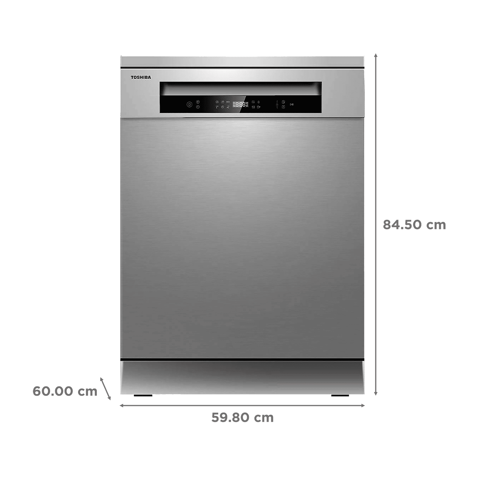 TOSHIBA 14 Place Settings Free Standing Dishwasher with Anti Bacterial Technology (Silver) TOSHIBA 14 Place Settings Free Standing Dishwasher with Anti Bacterial Technology (Silver)_2