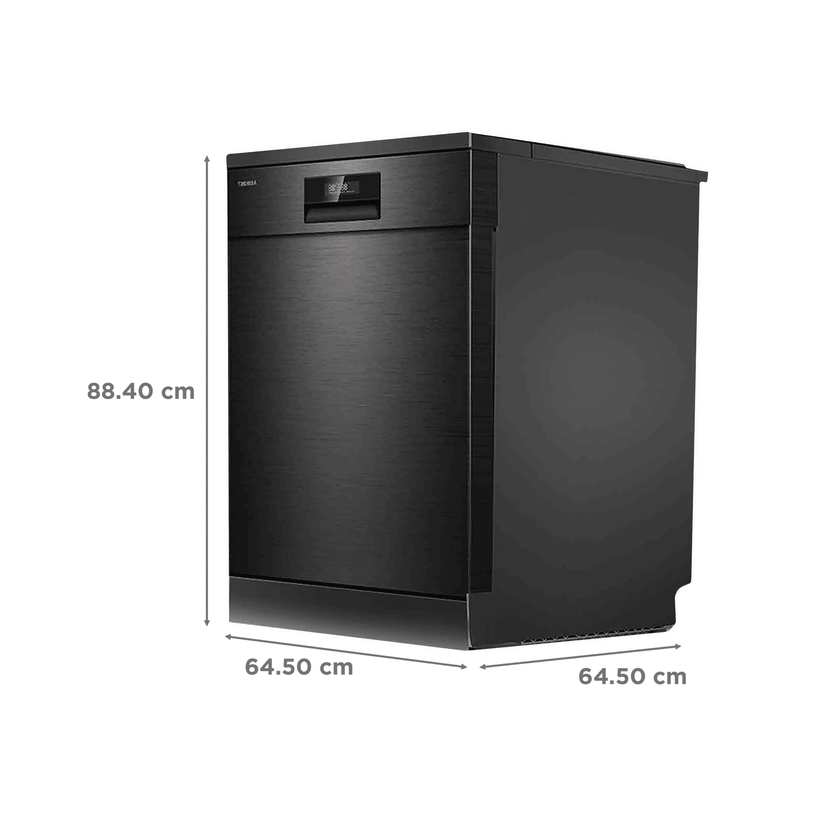 TOSHIBA 15 Place Settings Free Standing Dishwasher with Anti Bacterial Technology (Black)_2