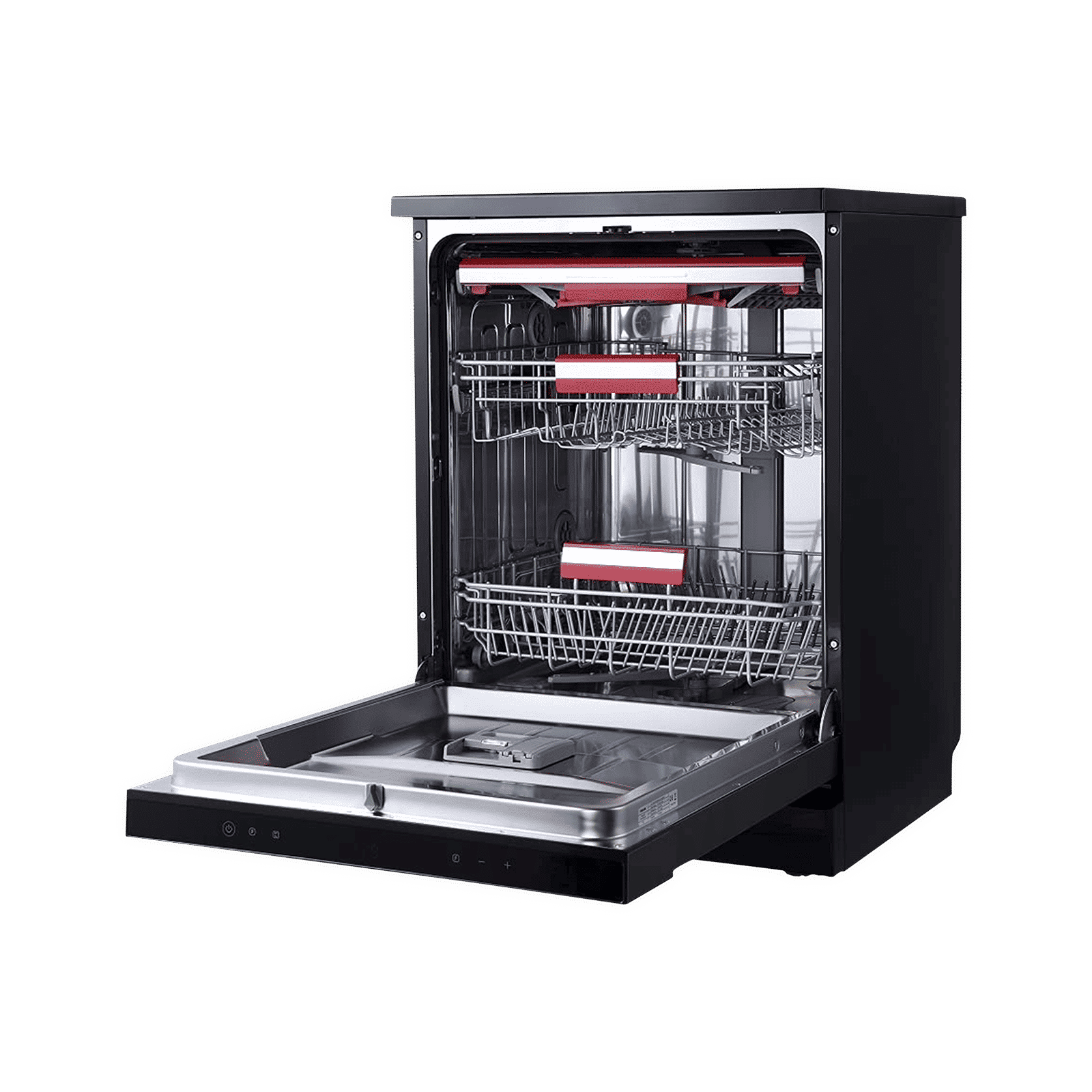 TOSHIBA 15 Place Settings Free Standing Dishwasher with Anti Bacterial Technology (Black)_5