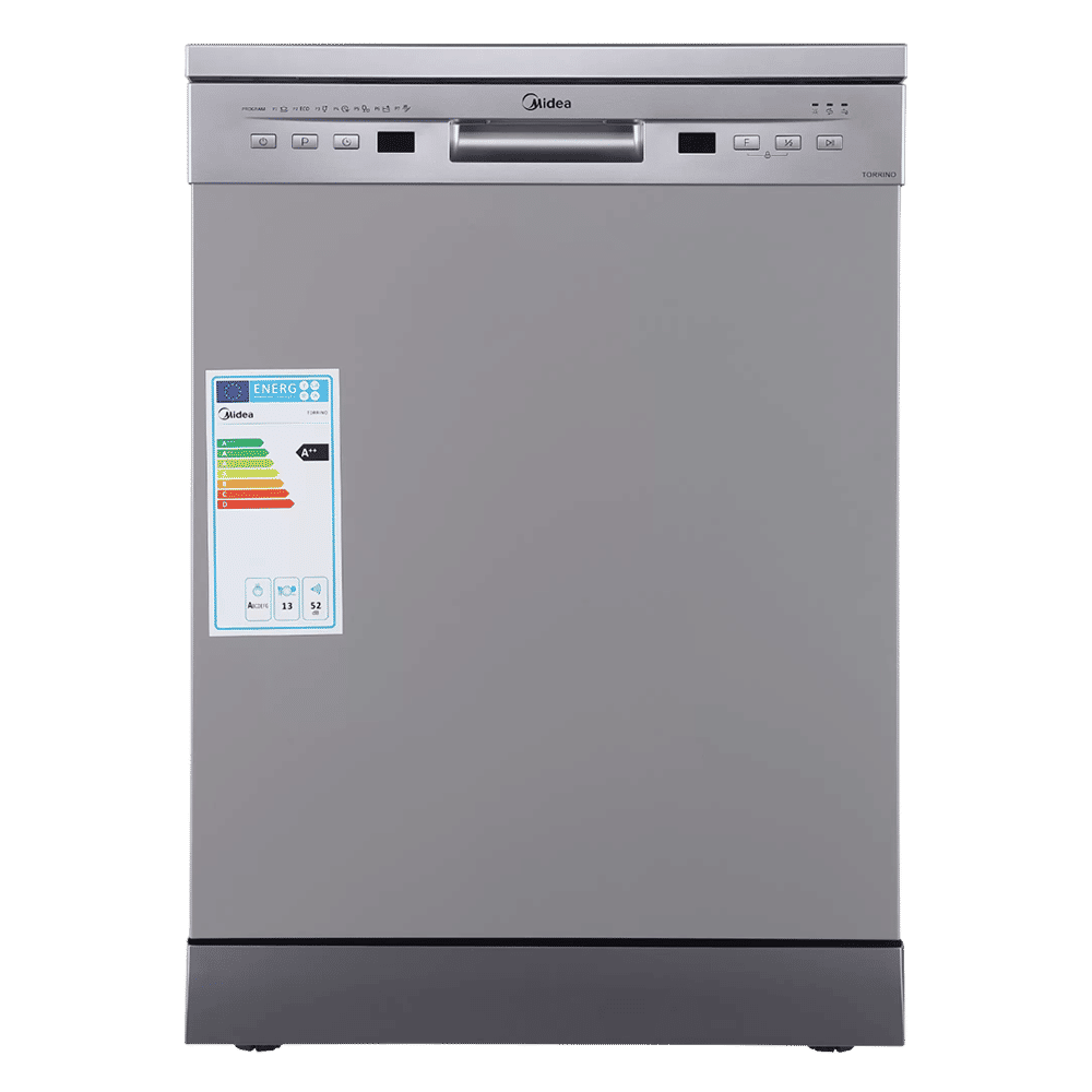 Midea TORRINO 13 Place Settings Free Standing Dishwasher with Intensive Wash Sanitization (Silver)_1