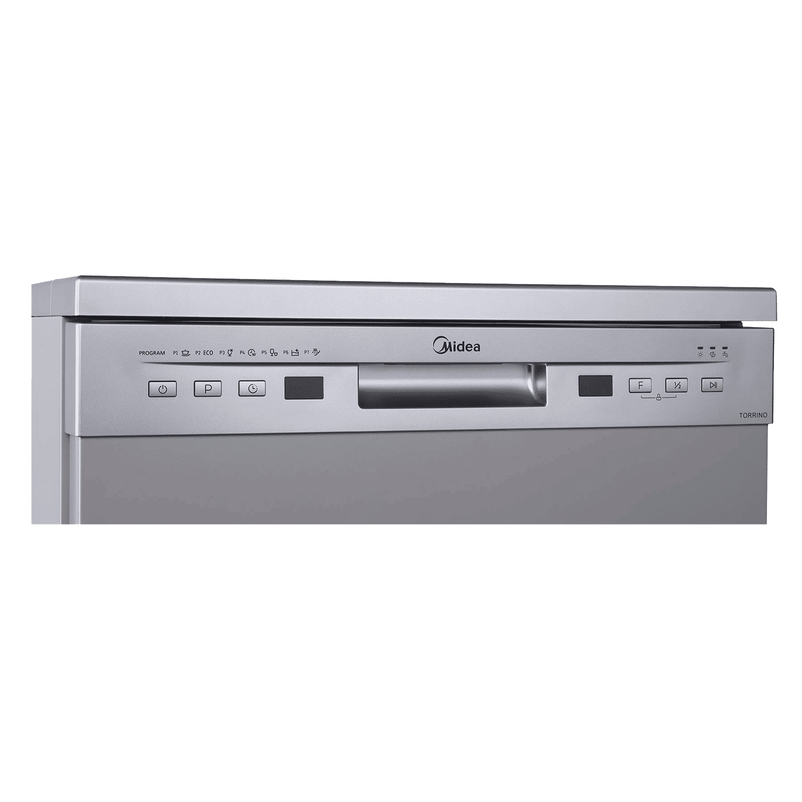 Midea TORRINO 13 Place Settings Free Standing Dishwasher with Intensive Wash Sanitization (Silver)_4