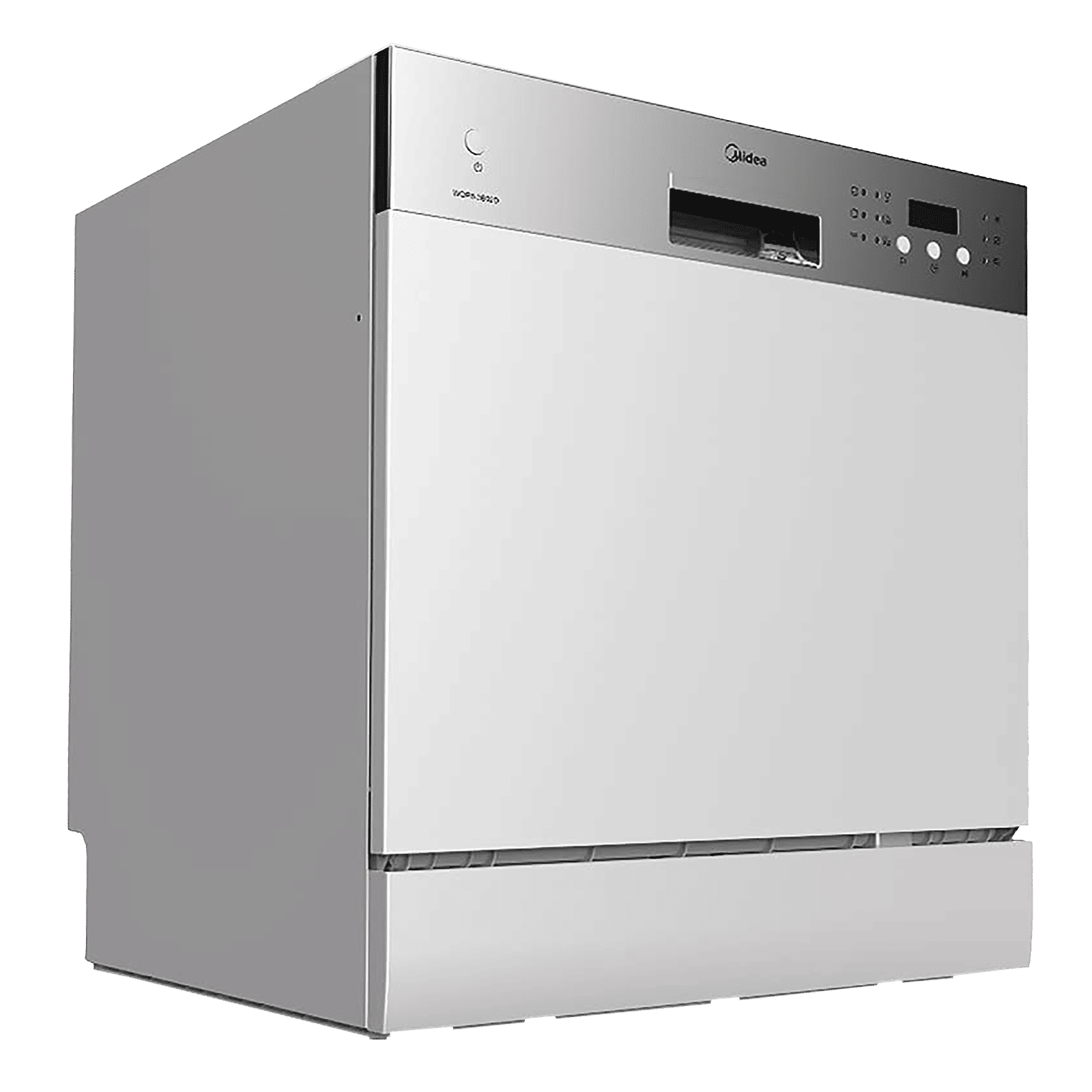 Midea 8 Place Settings Free Standing Dishwasher with Smart Power Off Memory (No Pre-rinse Required, Silver)_13