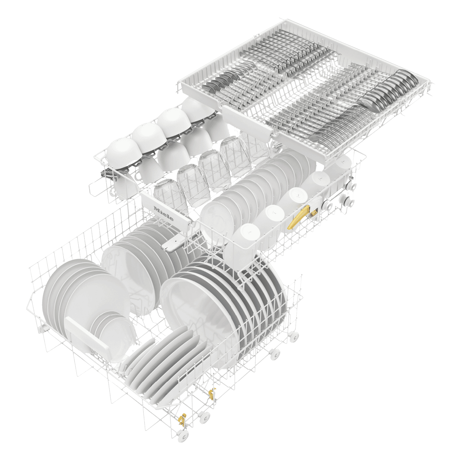 Miele G 5000 SC Active 14 Place Settings Free Standing Dishwasher with Eco Power Technology (Brilliant White)_5
