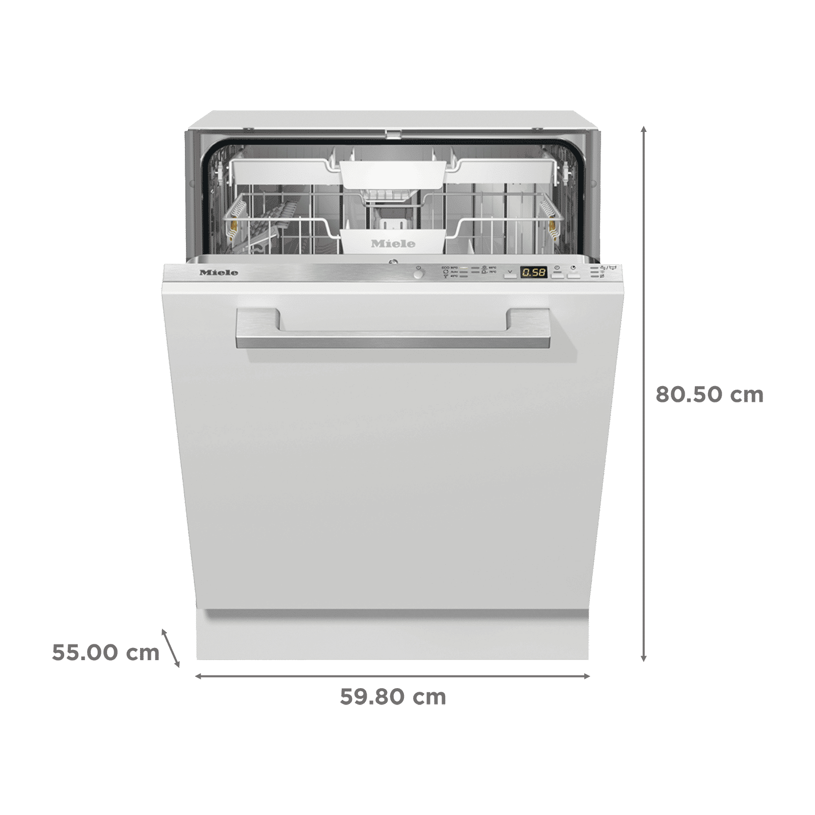 Miele G 5050 SCVi Active 14 Place Settings Free Standing Dishwasher with Eco Power Technology (Stainless Steel)_2