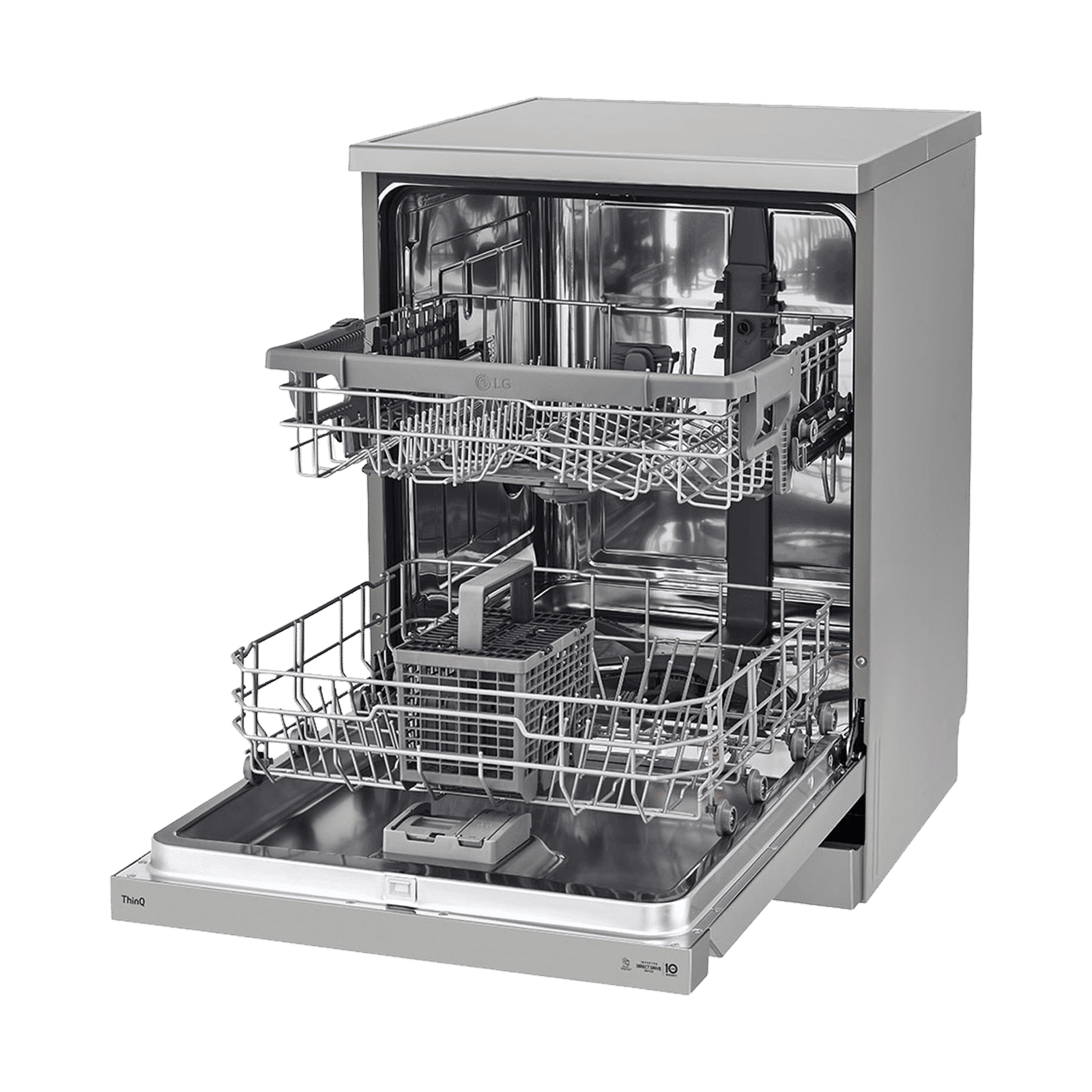 LG 14 Place Settings Free Standing Dishwasher with Inverter Direct Drive (Silver)_9
