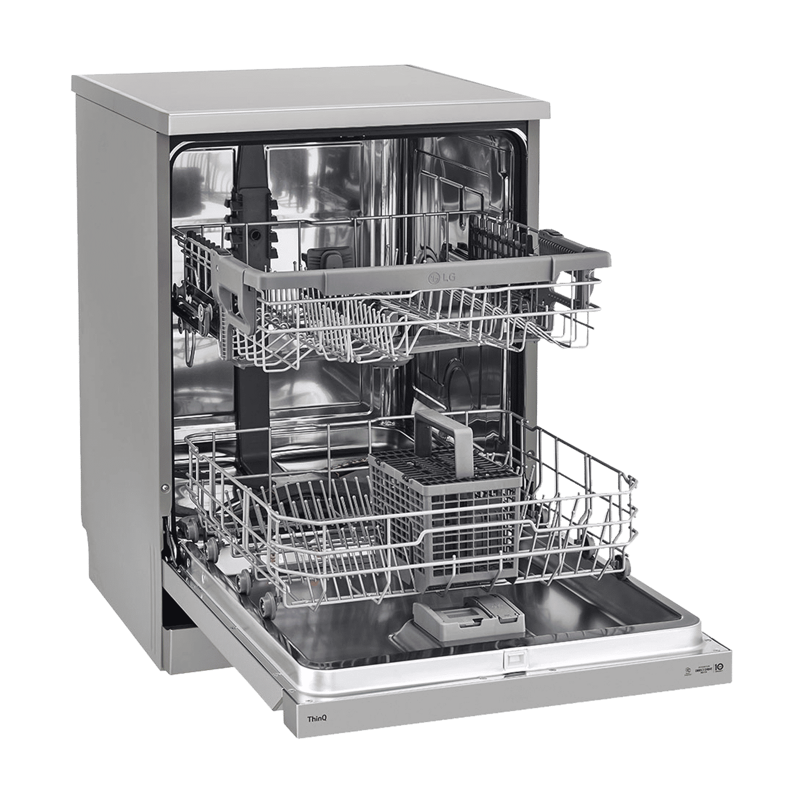 LG 14 Place Settings Free Standing Dishwasher with Inverter Direct Drive (Silver)_11