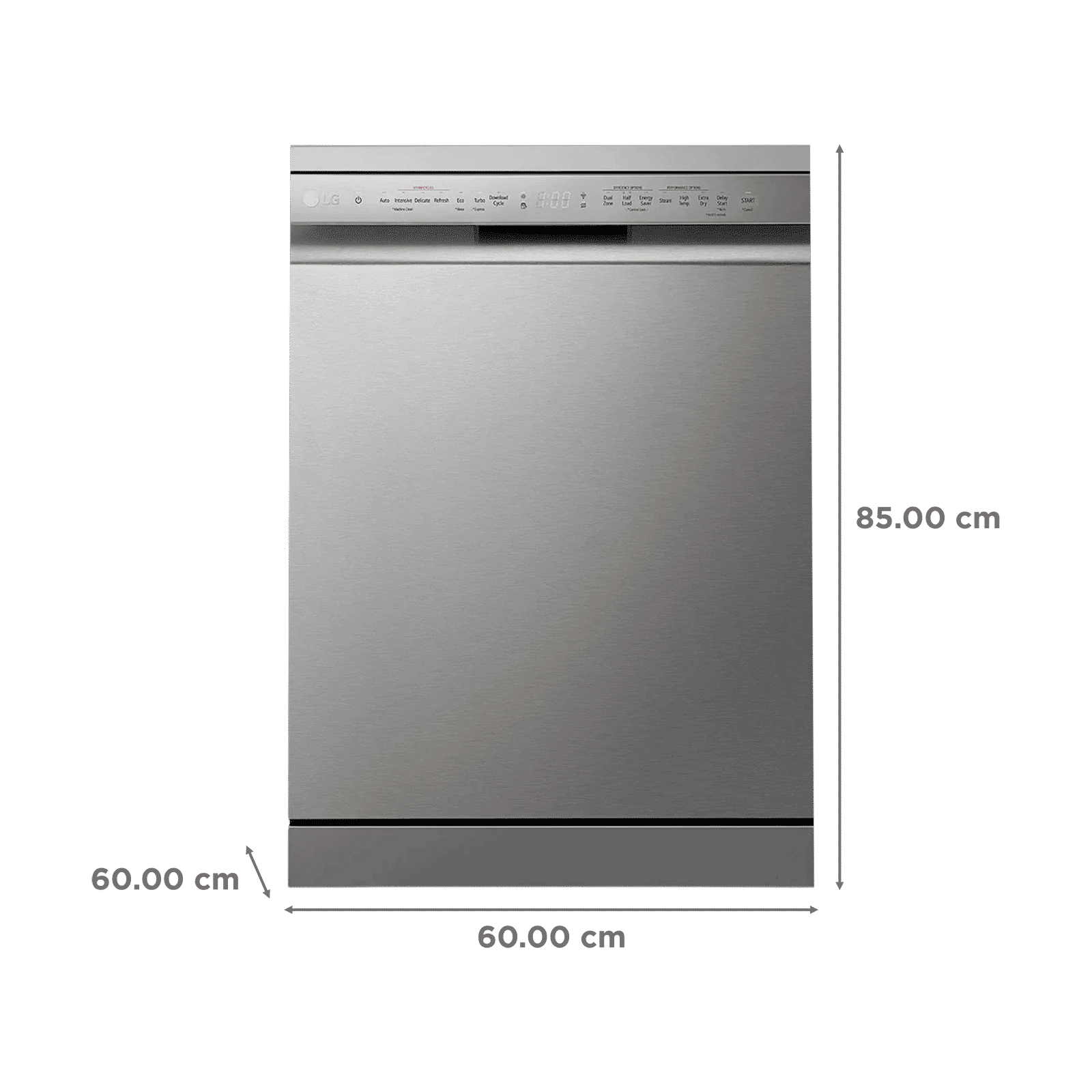 LG 14 Place Settings Free Standing Dishwasher with Inverter Direct Drive (Silver)_2
