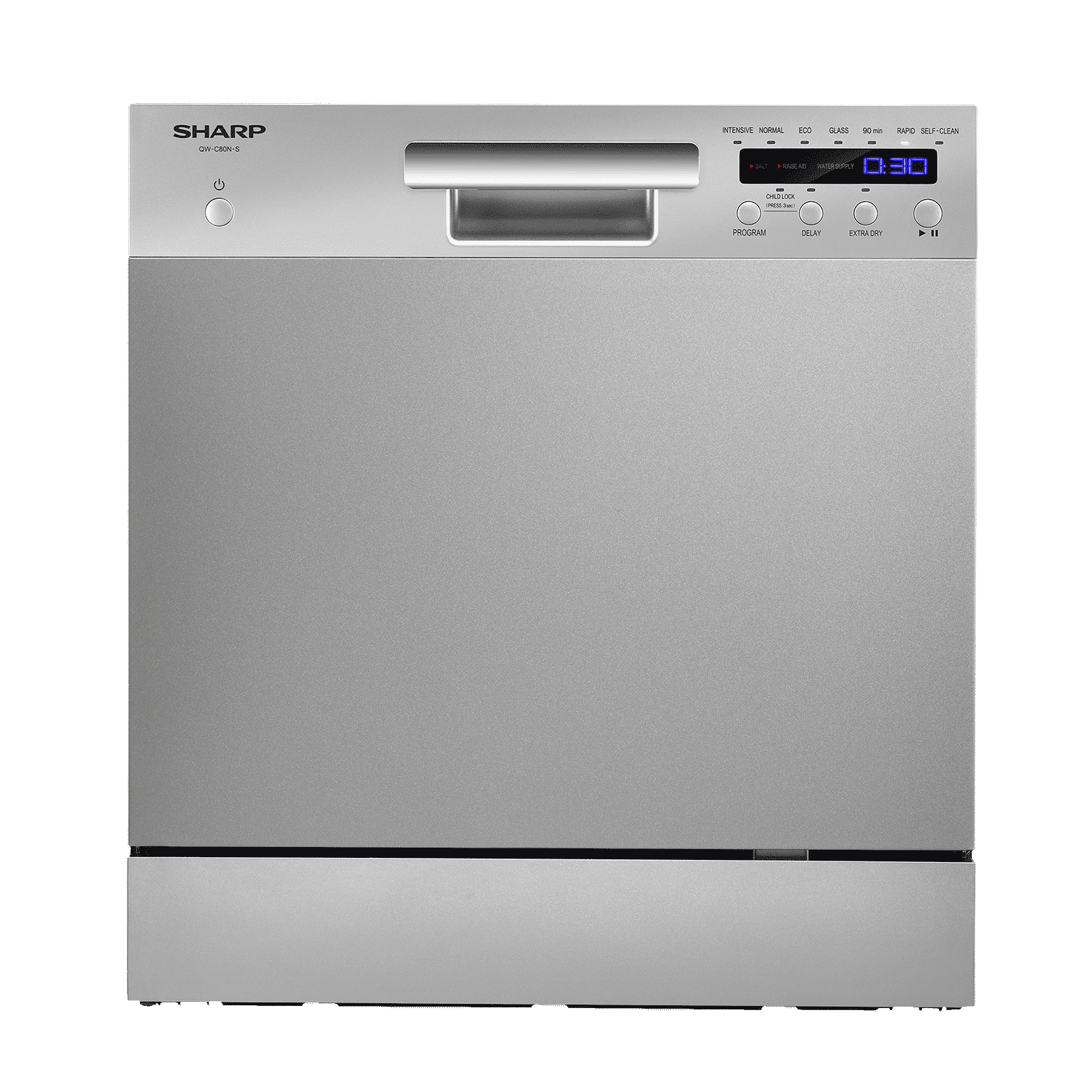 SHARP 8 Place Settings Free Standing Dishwasher with Ultra Hygiene Technology (Inox) SHARP 8 Place Settings Free Standing Dishwasher with Ultra Hygiene Technology (Inox)_1