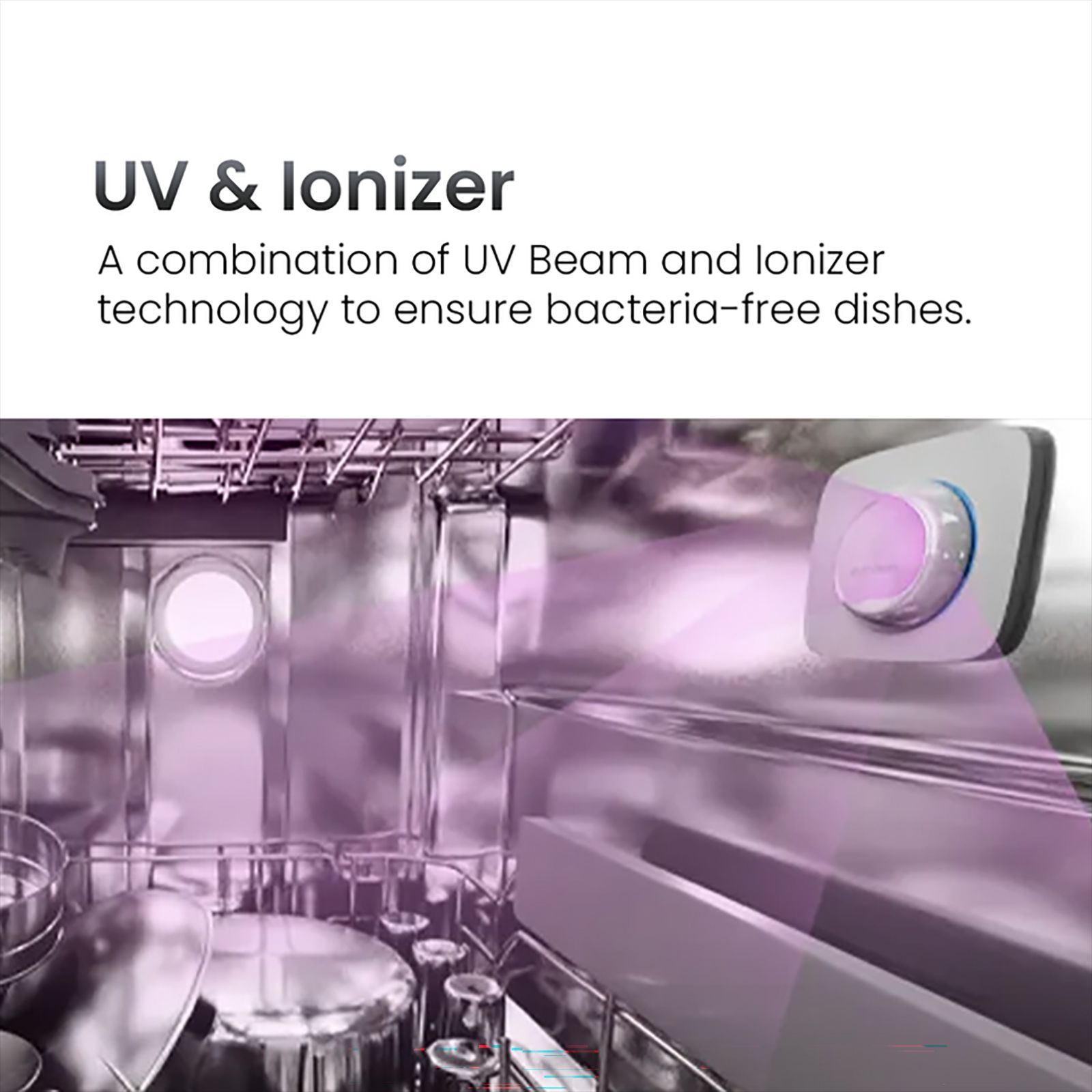 Crompton GrandArt 15 Place Settings Free Standing Dishwasher with Pure Beam Plus Technology (Black)_13