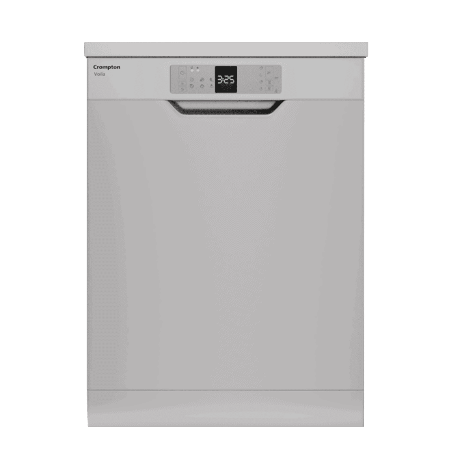 Crompton Voila 12 Place Settings Free Standing Dishwasher with Super Active Drying System (Dark Silver)_1