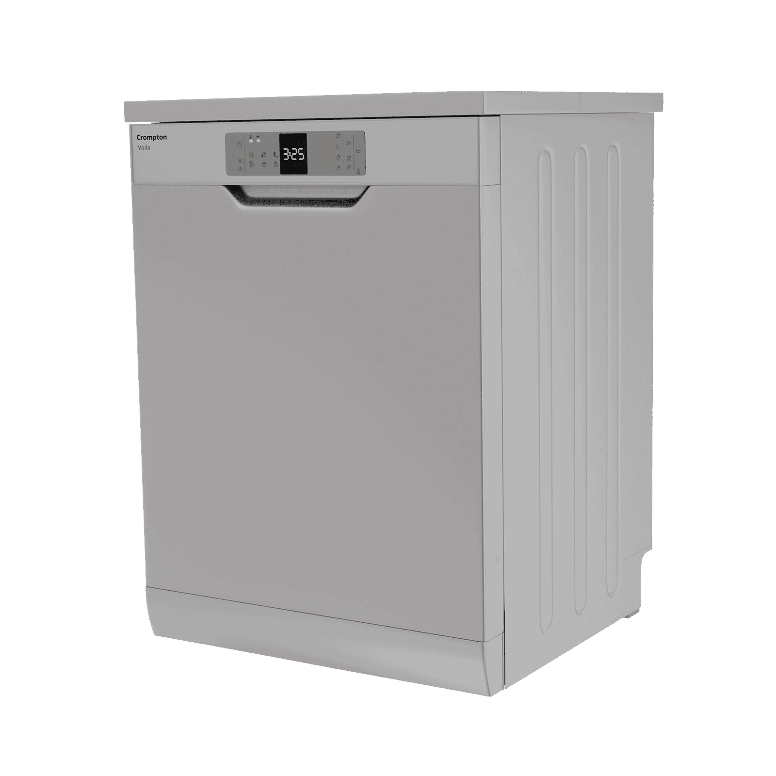 Crompton Voila 12 Place Settings Free Standing Dishwasher with Super Active Drying System (Dark Silver)_9
