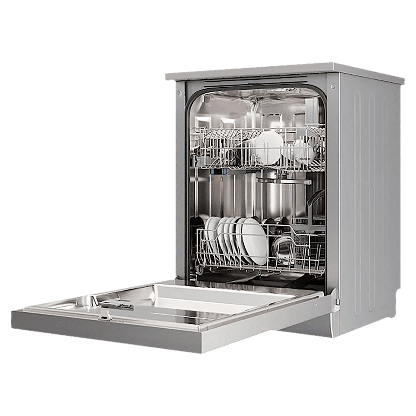 Crompton Voila 12 Place Settings Free Standing Dishwasher with Super Active Drying System (Dark Silver)_5