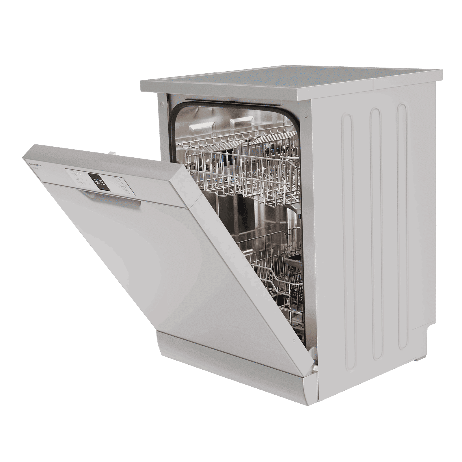 Crompton Voila 12 Place Settings Free Standing Dishwasher with Super Active Drying System (Dark Silver)_6